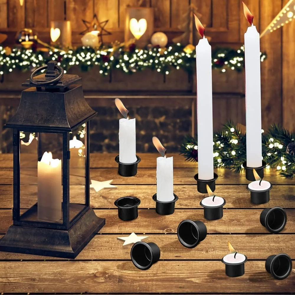 ست 30 عددی جاشمعی فلزی کوچک، فنجان های شمع آلومینیومی مشکی برای ساخت شمع DIY، جاشمعی های کوچک برای دکوراسیون منزل، تولد، شکرگزاری، روز ولنتاین، تزئینات کریسمس ست 30 عددی جاشمعی فلزی کوچک، فنجان های شمع آلومینیومی مشکی برای ساخت شمع DIY، جاشمعی های کوچک برای دکوراسیون منزل، تولد، شکرگزاری، روز ولنتاین، تزئینات کریسمس