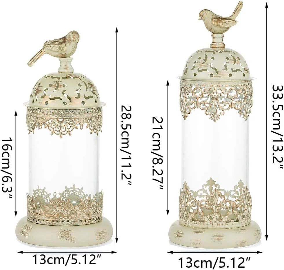 جاشمعی رومیزی NUPTIO، 2 عدد شمعدان فلزی طرح مراکشی، دکوری شیک و کلاسیک برای میز، اتاق نشیمن، بالکن و باغ جاشمعی رومیزی NUPTIO، 2 عدد شمعدان فلزی طرح مراکشی، دکوری شیک و کلاسیک برای میز، اتاق نشیمن، بالکن و باغ