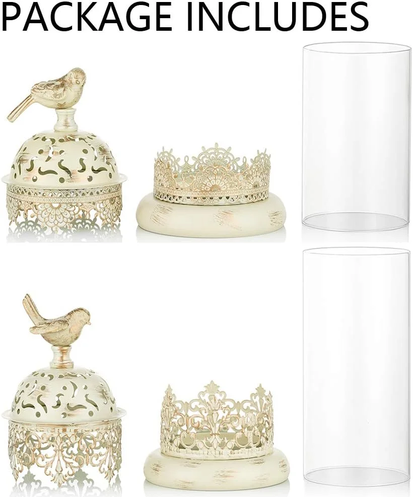 جاشمعی رومیزی NUPTIO، 2 عدد شمعدان فلزی طرح مراکشی، دکوری شیک و کلاسیک برای میز، اتاق نشیمن، بالکن و باغ جاشمعی رومیزی NUPTIO، 2 عدد شمعدان فلزی طرح مراکشی، دکوری شیک و کلاسیک برای میز، اتاق نشیمن، بالکن و باغ