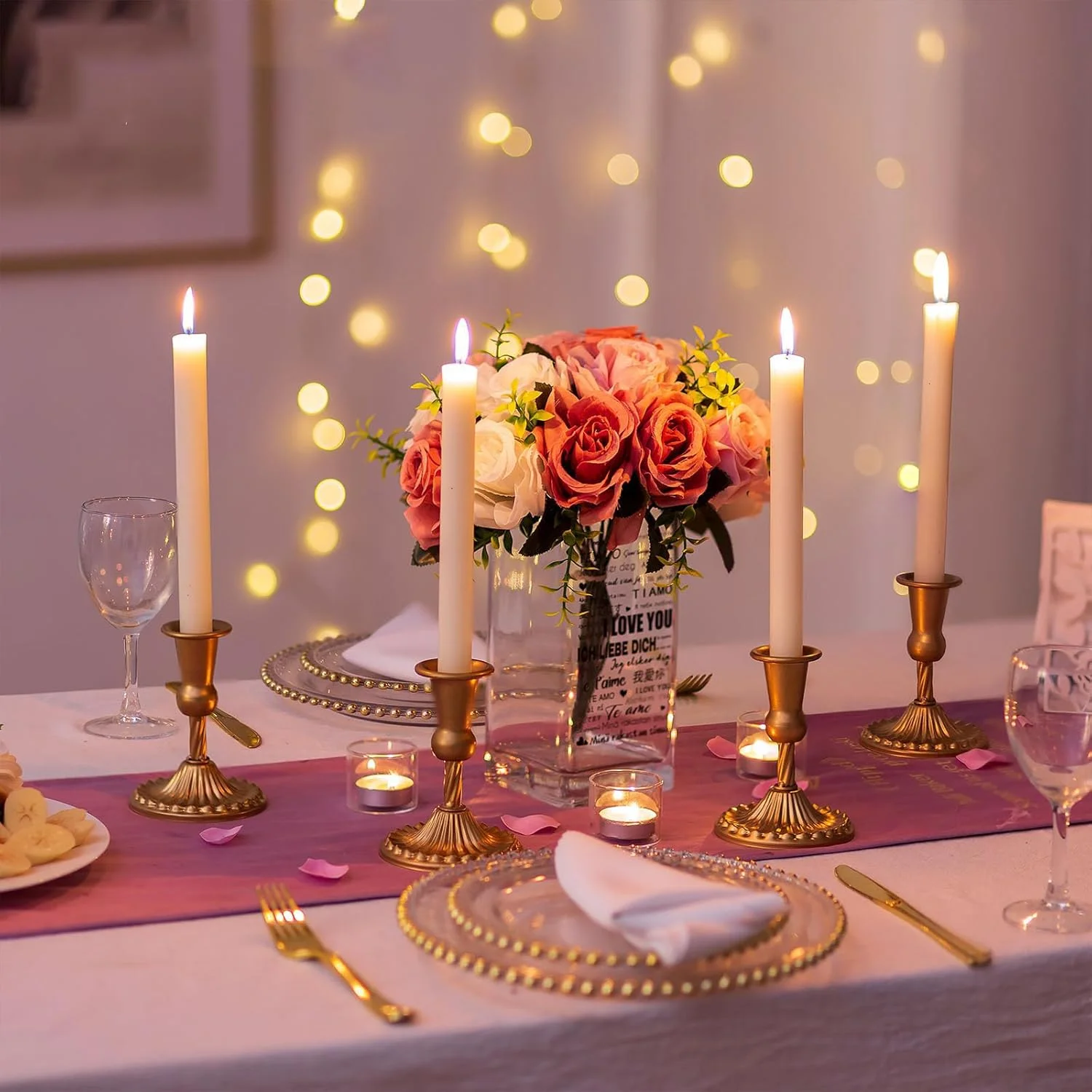 جاشمعی طلایی KASTWAVE، جاشمعی برنجی: 2 عدد جاشمعی مخروطی، جاشمعی برای شمعدان های باریک، جاشمعی طلایی مخروطی برای مهمانی عروسی، کریسمس، شومینه، دکوراسیون منزل جاشمعی طلایی KASTWAVE، جاشمعی برنجی: 2 عدد جاشمعی مخروطی، جاشمعی برای شمعدان های باریک، جاشمعی طلایی مخروطی برای مهمانی عروسی، کریسمس، شومینه، دکوراسیون منزل