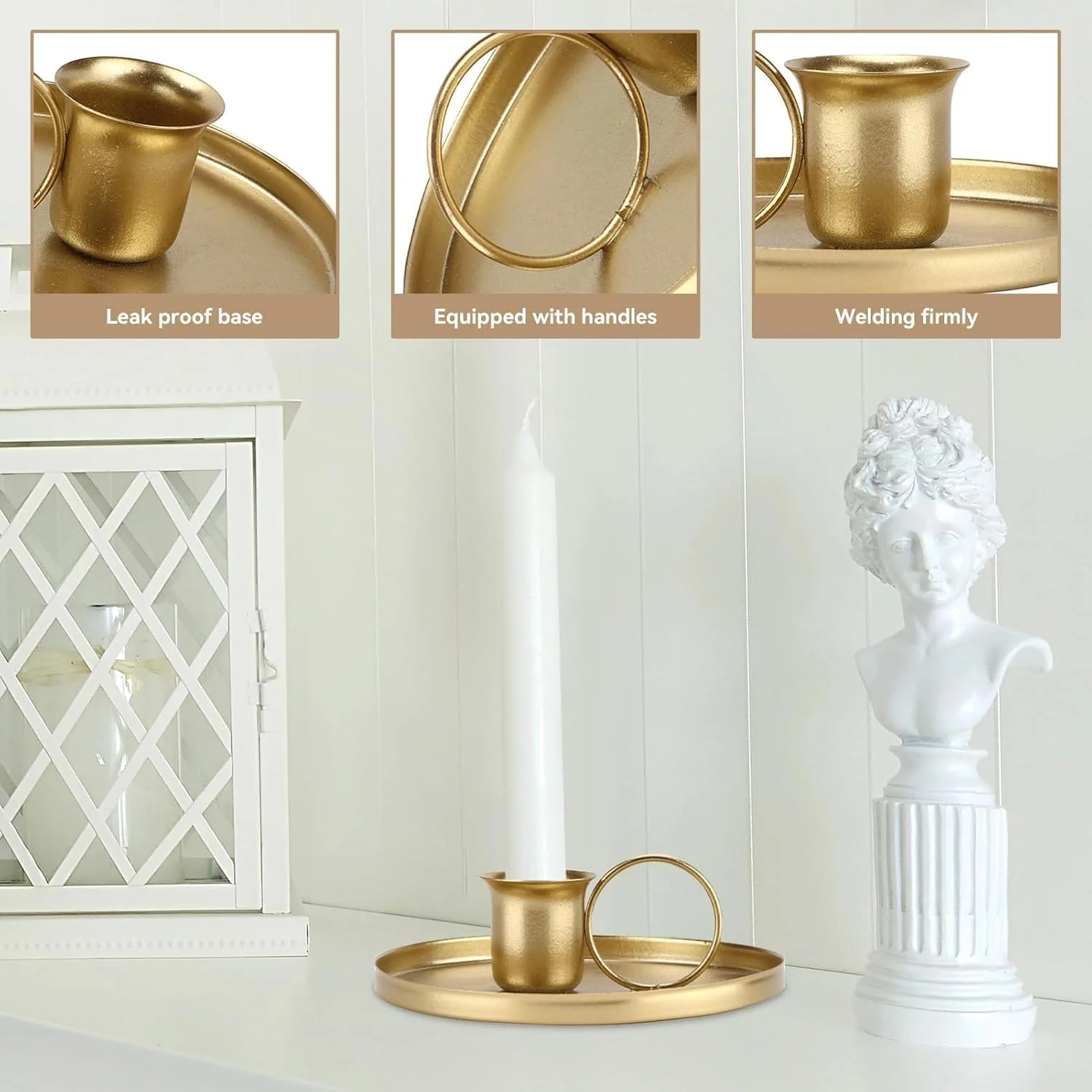 جاشمعی فلزی باریک KASTWAVE، 2 عدد جاشمعی شمعدانی آهنی یکپارچهسازی با سیستمعامل با دسته، جاشمعی اضطراری (طلایی) جاشمعی فلزی باریک KASTWAVE، 2 عدد جاشمعی شمعدانی آهنی یکپارچهسازی با سیستمعامل با دسته، جاشمعی اضطراری (طلایی)