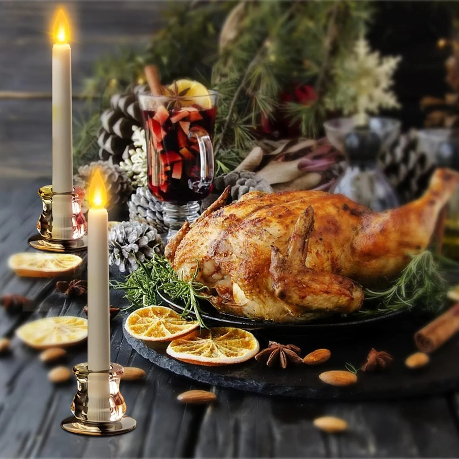 جاشمعی KASTWAVE برای شمع های مخروطی، شمعدان تزئینی میز عروسی، پنجره، دکوراسیون تعطیلات، 2 عدد جاشمعی شیشه ای شفاف مناسب برای شمع های استاندارد با قطر 1/2 اینچ، 2/3 اینچ، 3/4 اینچ، 4/5 اینچ، 7/8 اینچ جاشمعی KASTWAVE برای شمع های مخروطی، شمعدان تزئینی میز عروسی، پنجره، دکوراسیون تعطیلات، 2 عدد جاشمعی شیشه ای شفاف مناسب برای شمع های استاندارد با قطر 1/2 اینچ، 2/3 اینچ، 3/4 اینچ، 4/5 اینچ، 7/8 اینچ