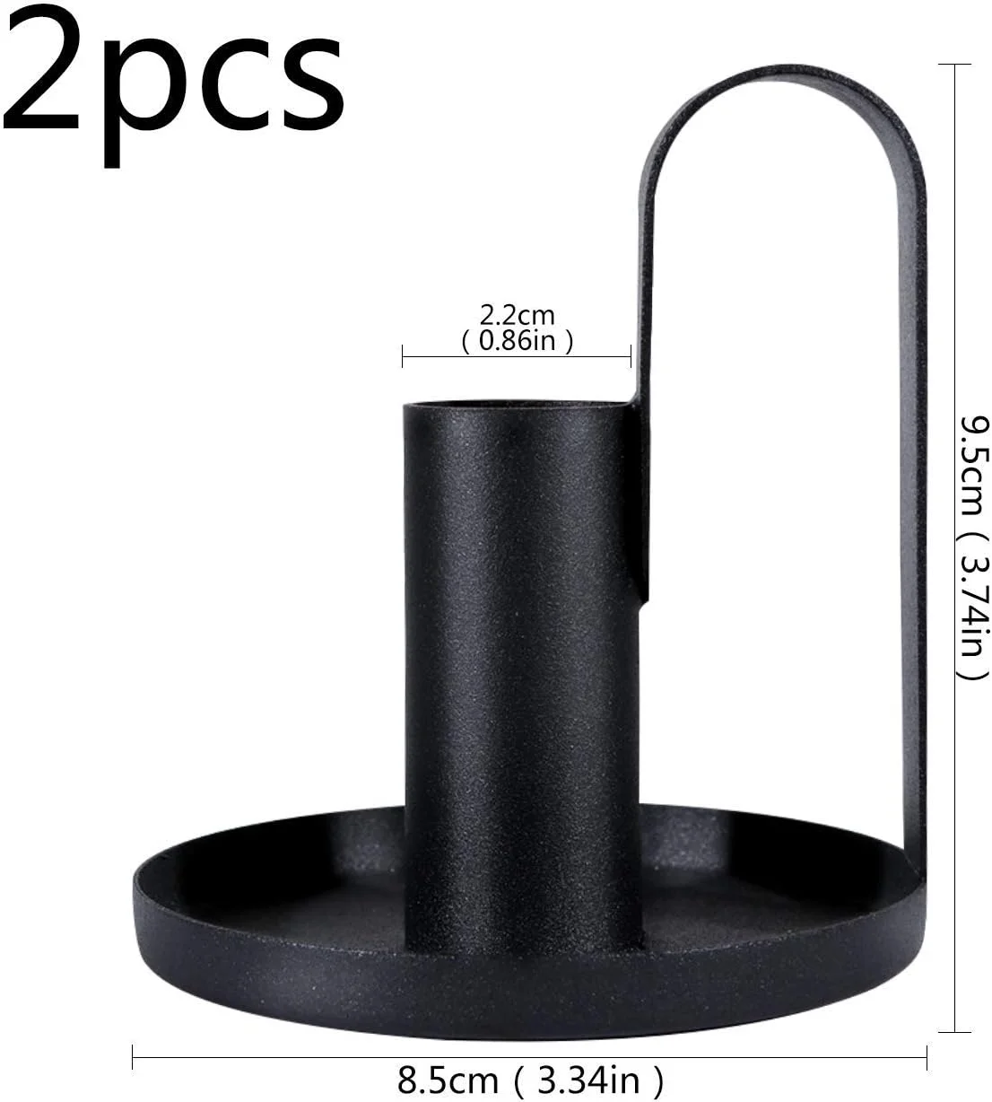 ست جا شمعی KASTWAVE، 2 عدد صفحه آهنی با دستگیره، پایه شمعدان برای شمع های باریک دیوالی، پایه شمعدان برای تزئین میز ناهار خوری جشن عروسی (مشکی) ست جا شمعی KASTWAVE، 2 عدد صفحه آهنی با دستگیره، پایه شمعدان برای شمع های باریک دیوالی، پایه شمعدان برای تزئین میز ناهار خوری جشن عروسی (مشکی)