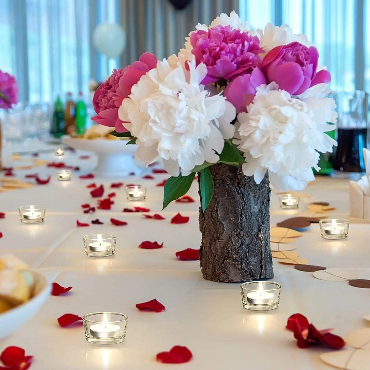 جاشمعی شیشه ای KASTWAVE، 9 عدد جاشمعی وارمر شفاف برای تزیین میزهای عروسی، جشن تولد و دکوراسیون منزل