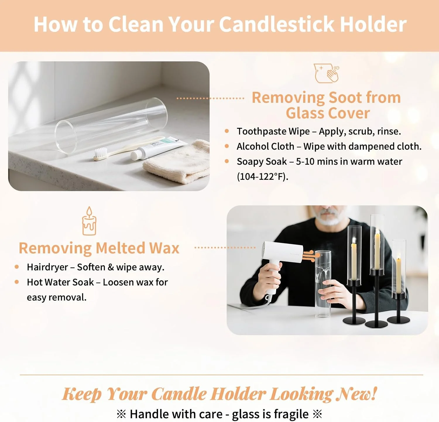 جاشمعی گردباد NUPTIO - جاشمعی شمعدان مخروطی مشکی استوانه شیشه ای شمعدان بلند دکوری میز عروسی دکوری مهمانی فلزی 3 عددی جاشمعی گردباد NUPTIO - جاشمعی شمعدان مخروطی مشکی استوانه شیشه ای شمعدان بلند دکوری میز عروسی دکوری مهمانی فلزی 3 عددی