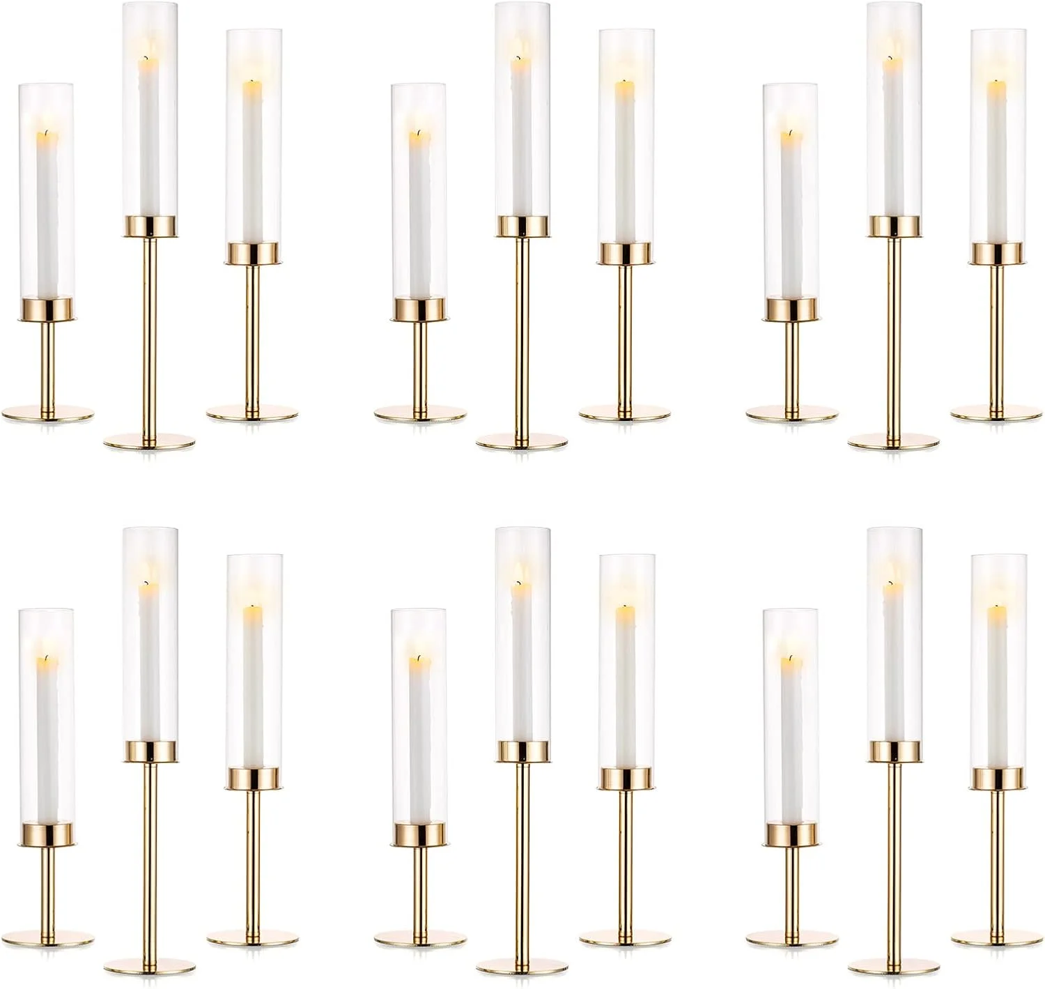 جاشمعی های نوپتیو، جاشمعی شیشه ای شفاف مدل Hurricane، بسته 18 عددی، جاشمعی مناسب شمع های مخروطی و باریک، جاشمعی بلند برای شومینه، جشن سالگرد، دکوراسیون هتل و عروسی جاشمعی های نوپتیو، جاشمعی شیشه ای شفاف مدل Hurricane، بسته 18 عددی، جاشمعی مناسب شمع های مخروطی و باریک، جاشمعی بلند برای شومینه، جشن سالگرد، دکوراسیون هتل و عروسی