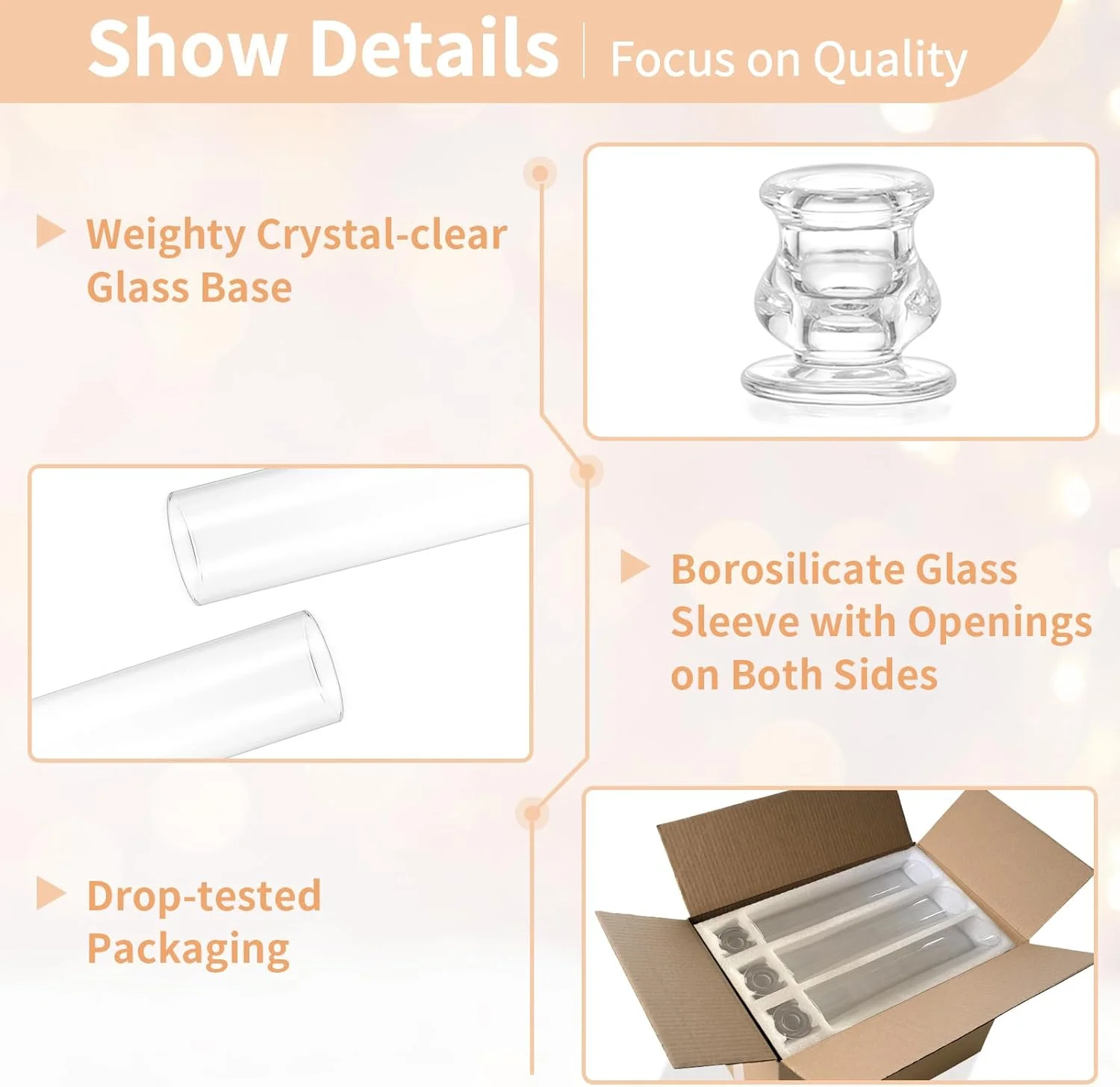 جا شمعی عمده NUPTIO برای میزهای پذیرایی: ست 10 عددی جا شمعی شیشه ای طوفانی - پایه شمعدان شفاف با سایه استوانه ای 30 سانتی متری برای دکوراسیون جشن عروسی جا شمعی عمده NUPTIO برای میزهای پذیرایی: ست 10 عددی جا شمعی شیشه ای طوفانی - پایه شمعدان شفاف با سایه استوانه ای 30 سانتی متری برای دکوراسیون جشن عروسی