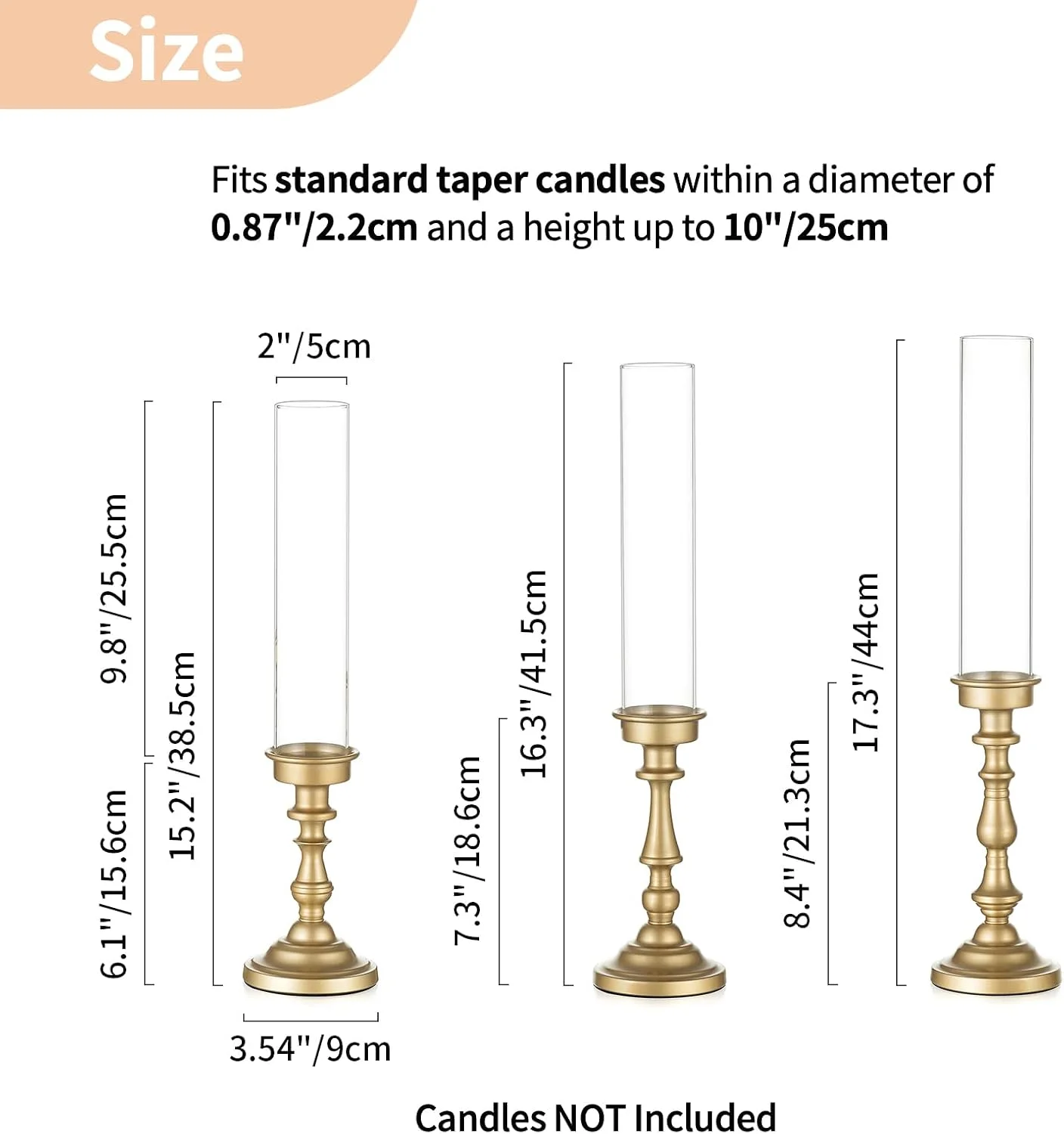 جاشمعی های NUPTIO برای تزیین میز عروسی: ست 6 تایی جاشمعی های شیشه ای بلند طوفانی - پایه شمعدان طلایی برای جشن عروس، روز ولنتاین، تزیین جشن تولد جاشمعی های NUPTIO برای تزیین میز عروسی: ست 6 تایی جاشمعی های شیشه ای بلند طوفانی - پایه شمعدان طلایی برای جشن عروس، روز ولنتاین، تزیین جشن تولد