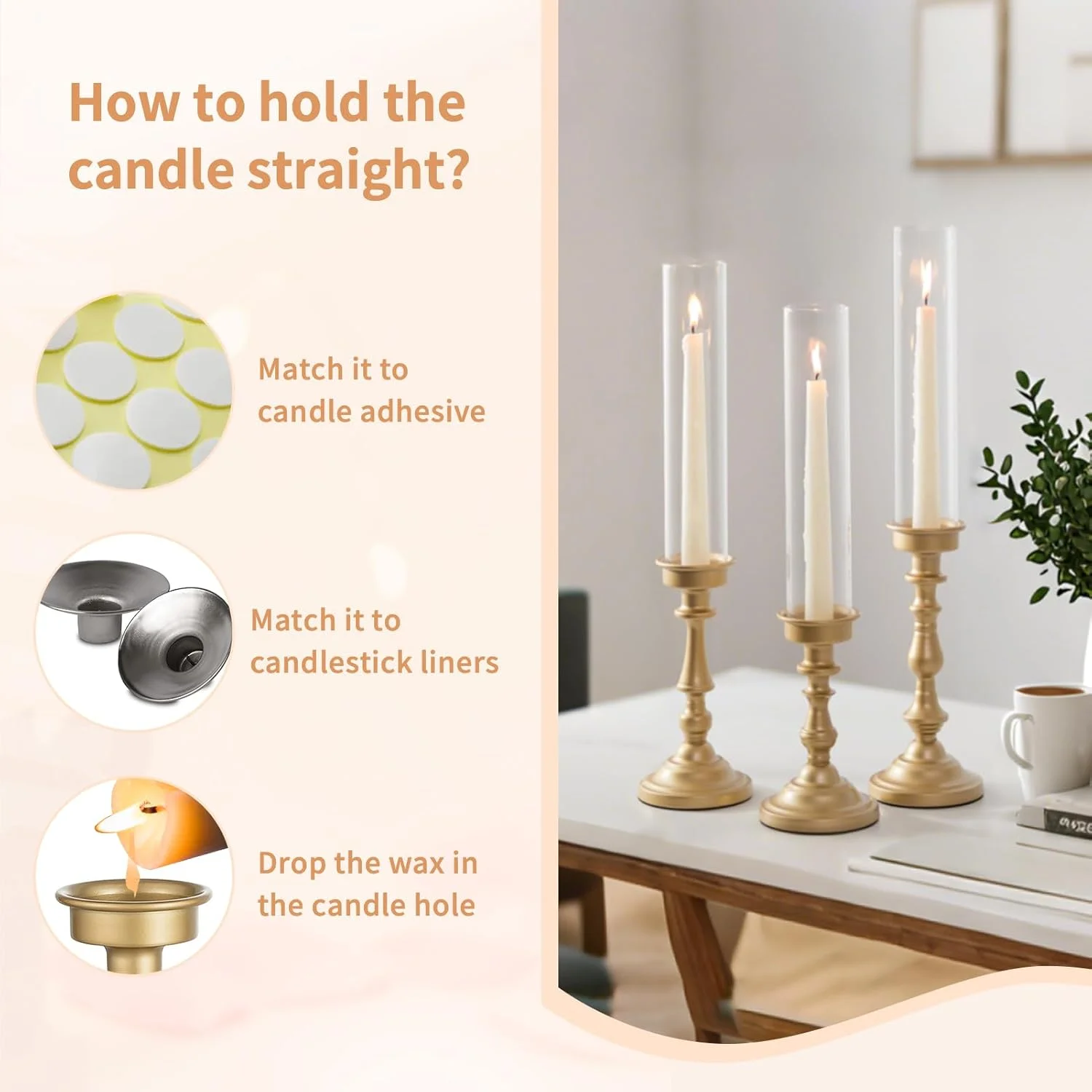 جاشمعی های NUPTIO برای تزیین میز عروسی: ست 6 تایی جاشمعی های شیشه ای بلند طوفانی - پایه شمعدان طلایی برای جشن عروس، روز ولنتاین، تزیین جشن تولد جاشمعی های NUPTIO برای تزیین میز عروسی: ست 6 تایی جاشمعی های شیشه ای بلند طوفانی - پایه شمعدان طلایی برای جشن عروس، روز ولنتاین، تزیین جشن تولد