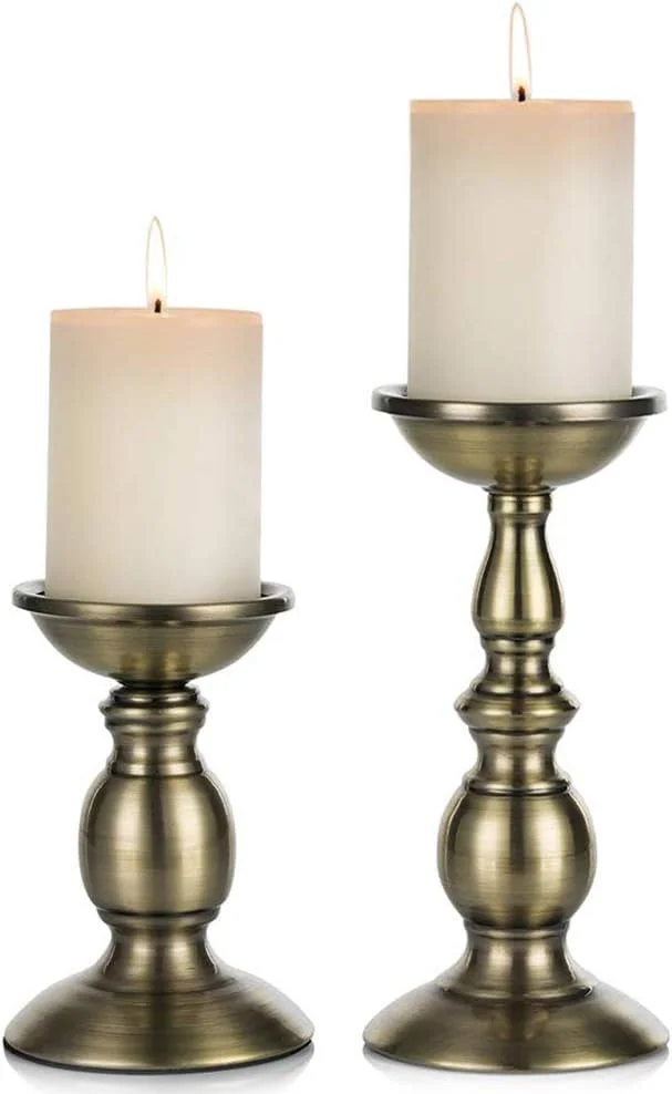 جاشمعی های فلزی برنزی Nuptio، بسته 2 عددی، مناسب شمع های با قطر 3 اینچ، مناسب برای دکوراسیون میز عروسی، پایه شمعدان، ایده آل برای عروسی ها، مراسم خاص و مهمانی ها (برنزی، کوچک + بزرگ) جاشمعی های فلزی برنزی Nuptio، بسته 2 عددی، مناسب شمع های با قطر 3 اینچ، مناسب برای دکوراسیون میز عروسی، پایه شمعدان، ایده آل برای عروسی ها، مراسم خاص و مهمانی ها (برنزی، کوچک + بزرگ)