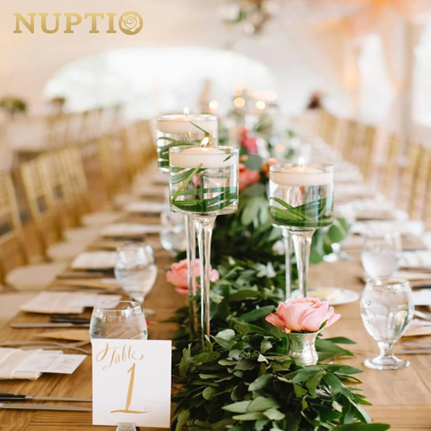 جاشمعی پایه بلند شیشه ای Nuptio - ست 30 عددی جاشمعی وارمر برای دکوراسیون میز، جاشمعی های پایه بلند برای شمع های کوچک، جاشمعی شناور شفاف برای مراسم عروسی و منزل جاشمعی پایه بلند شیشه ای Nuptio - ست 30 عددی جاشمعی وارمر برای دکوراسیون میز، جاشمعی های پایه بلند برای شمع های کوچک، جاشمعی شناور شفاف برای مراسم عروسی و منزل