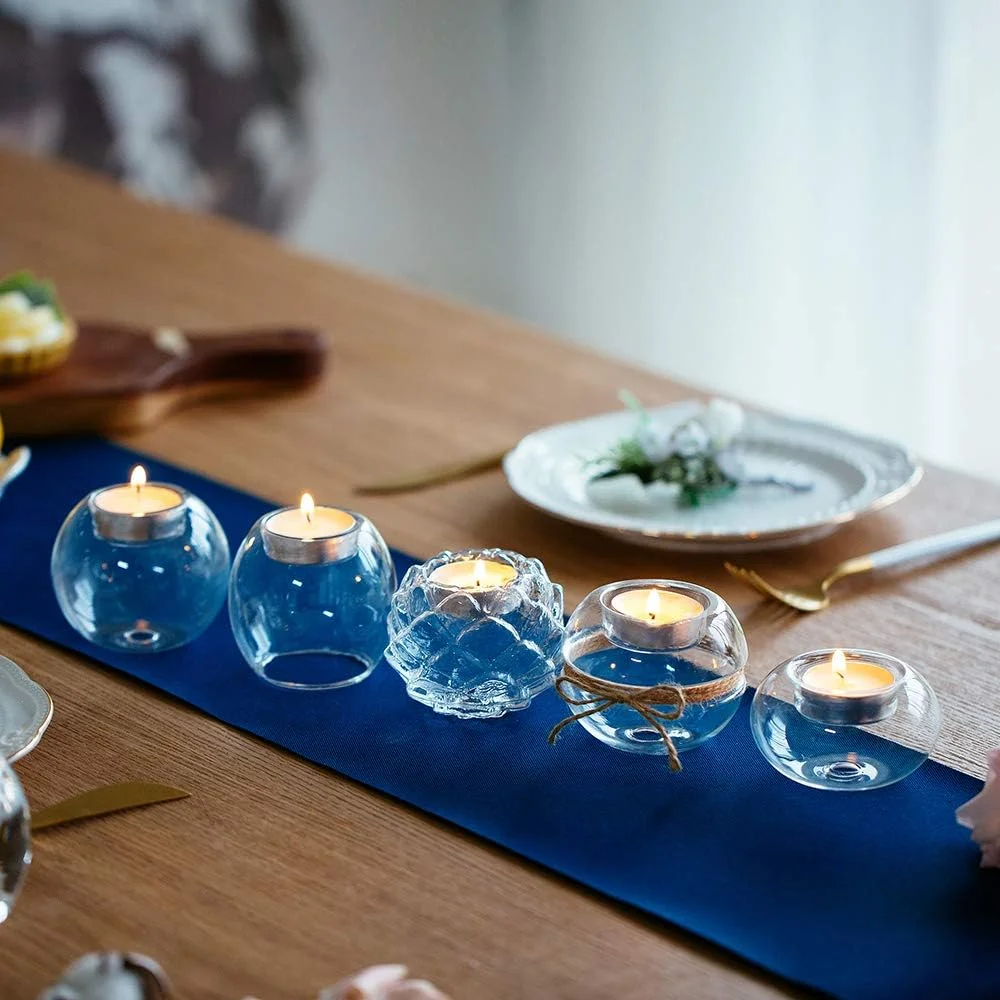 جاشمعی وارمر شیشه ای Nuptio، 24 عددی، مدل حبابی، مناسب برای تزئین میز، مهمانی، عروسی، کریسمس، دکوراسیون منزل و هدیه جاشمعی وارمر شیشه ای Nuptio، 24 عددی، مدل حبابی، مناسب برای تزئین میز، مهمانی، عروسی، کریسمس، دکوراسیون منزل و هدیه