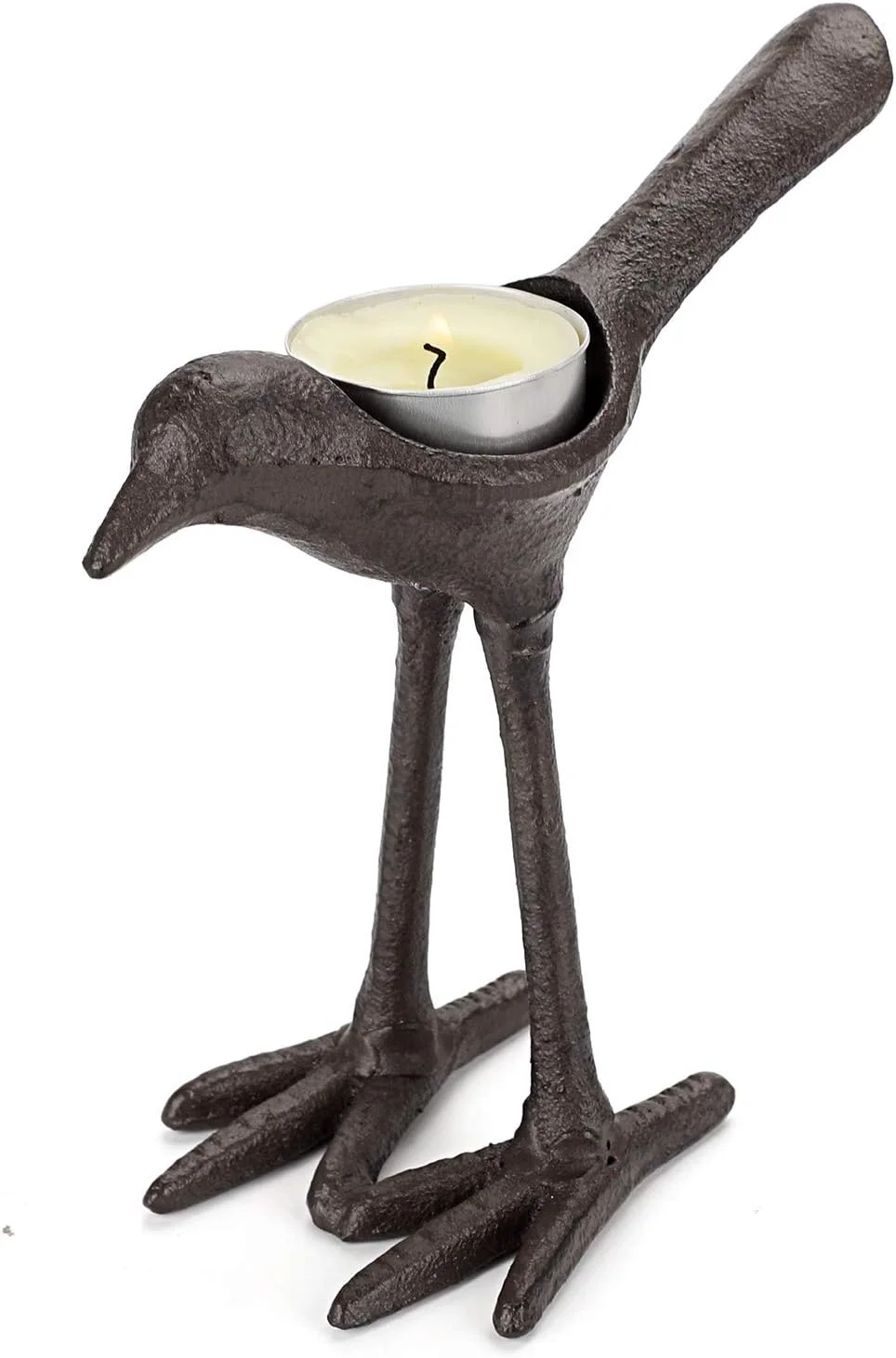 اونمای 2 جاشمعی پرنده چدنی، جاشمعی وارمر، جاشمعیهای نذری قدیمی شمعدانهای فلزی 15 سانتیمتری، جا شمعیهای تزئینی مجسمه پرنده برای دکوراسیون میز خانه اونمای 2 جاشمعی پرنده چدنی، جاشمعی وارمر، جاشمعیهای نذری قدیمی شمعدانهای فلزی 15 سانتیمتری، جا شمعیهای تزئینی مجسمه پرنده برای دکوراسیون میز خانه