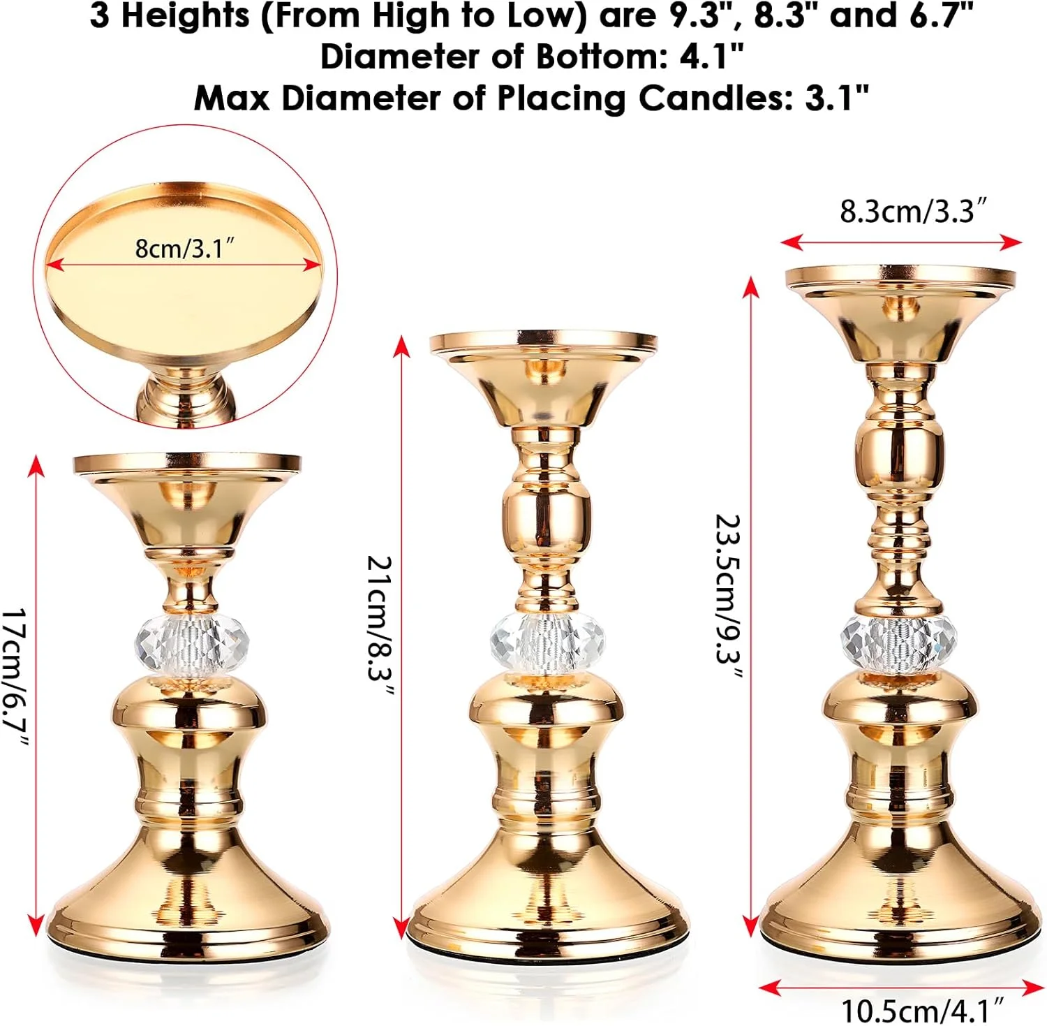اونمای، ست 3 عددی شمعدانهای فلزی طلایی، شمعدانهای برنجی قدیمی، پایههای شمعدان کریستالی فلزی، شمعدانهای شیک برای میز غذاخوری، دکور شومینه عروسی اونمای، ست 3 عددی شمعدانهای فلزی طلایی، شمعدانهای برنجی قدیمی، پایههای شمعدان کریستالی فلزی، شمعدانهای شیک برای میز غذاخوری، دکور شومینه عروسی