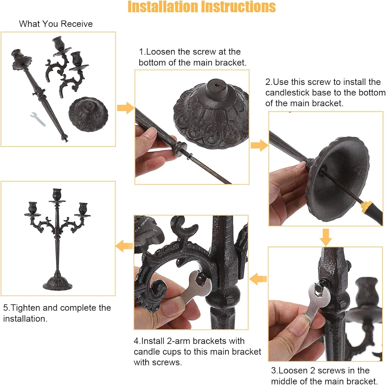 جاشمعی 3 شاخه چدنی OwnMy، شمعدان مخروطی عتیقه، شمعدان بزرگ چدنی سنگین، شمعدان مخروطی عتیقه، شمعدان رومیزی شیک برای میز ناهارخوری جاشمعی 3 شاخه چدنی OwnMy، شمعدان مخروطی عتیقه، شمعدان بزرگ چدنی سنگین، شمعدان مخروطی عتیقه، شمعدان رومیزی شیک برای میز ناهارخوری