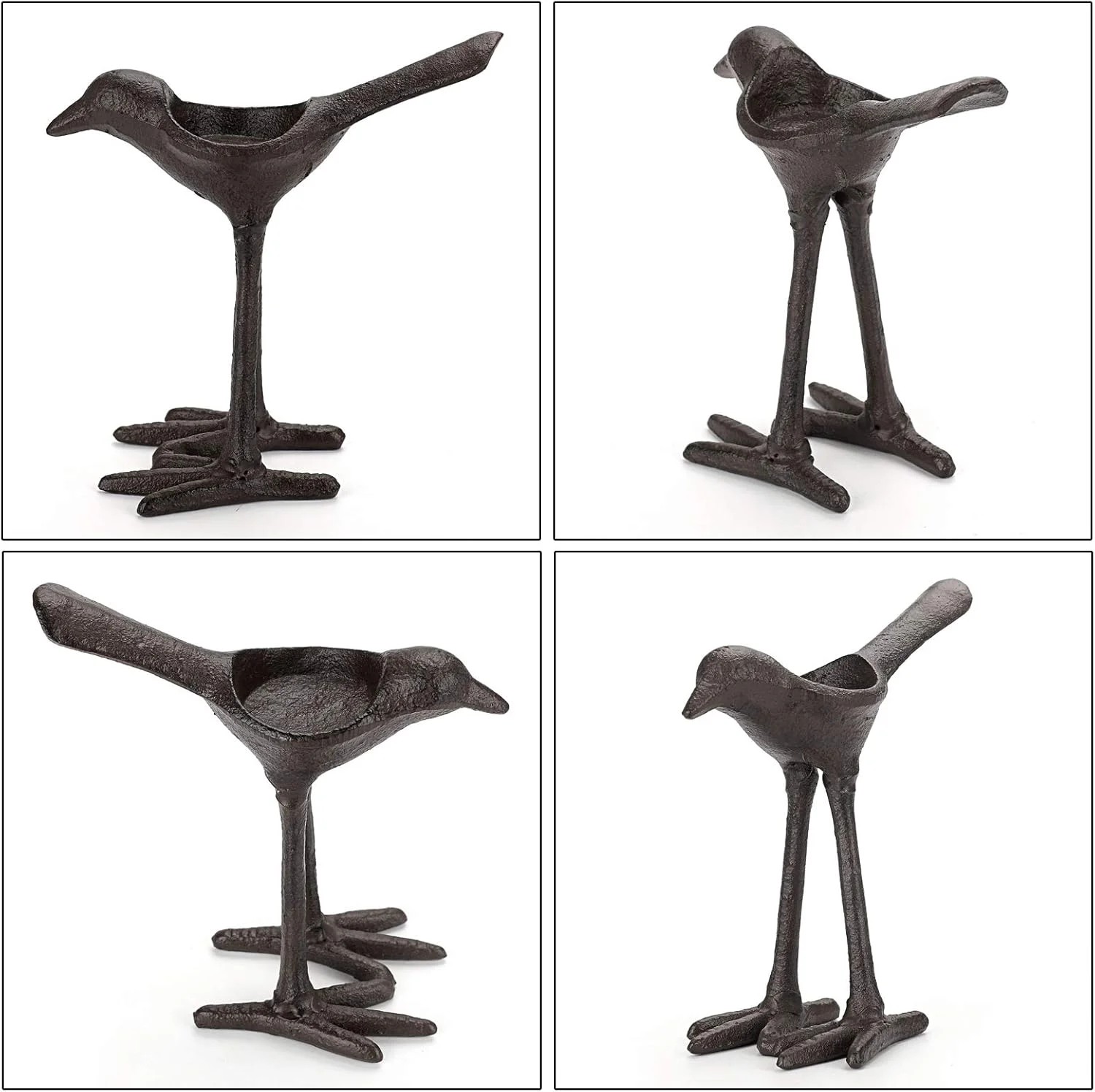 اونمای 2 جاشمعی پرنده چدنی، جاشمعی وارمر، جاشمعیهای نذری قدیمی شمعدانهای فلزی 15 سانتیمتری، جا شمعیهای تزئینی مجسمه پرنده برای دکوراسیون میز خانه اونمای 2 جاشمعی پرنده چدنی، جاشمعی وارمر، جاشمعیهای نذری قدیمی شمعدانهای فلزی 15 سانتیمتری، جا شمعیهای تزئینی مجسمه پرنده برای دکوراسیون میز خانه