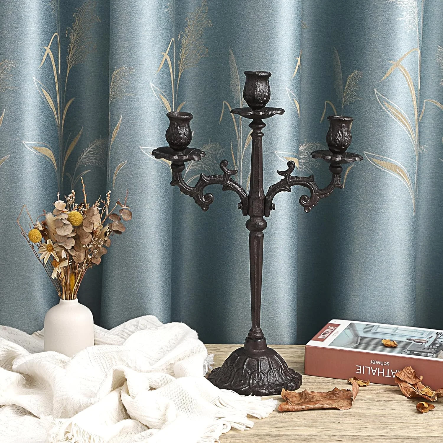 جاشمعی 3 شاخه چدنی OwnMy، شمعدان مخروطی عتیقه، شمعدان بزرگ چدنی سنگین، شمعدان مخروطی عتیقه، شمعدان رومیزی شیک برای میز ناهارخوری جاشمعی 3 شاخه چدنی OwnMy، شمعدان مخروطی عتیقه، شمعدان بزرگ چدنی سنگین، شمعدان مخروطی عتیقه، شمعدان رومیزی شیک برای میز ناهارخوری