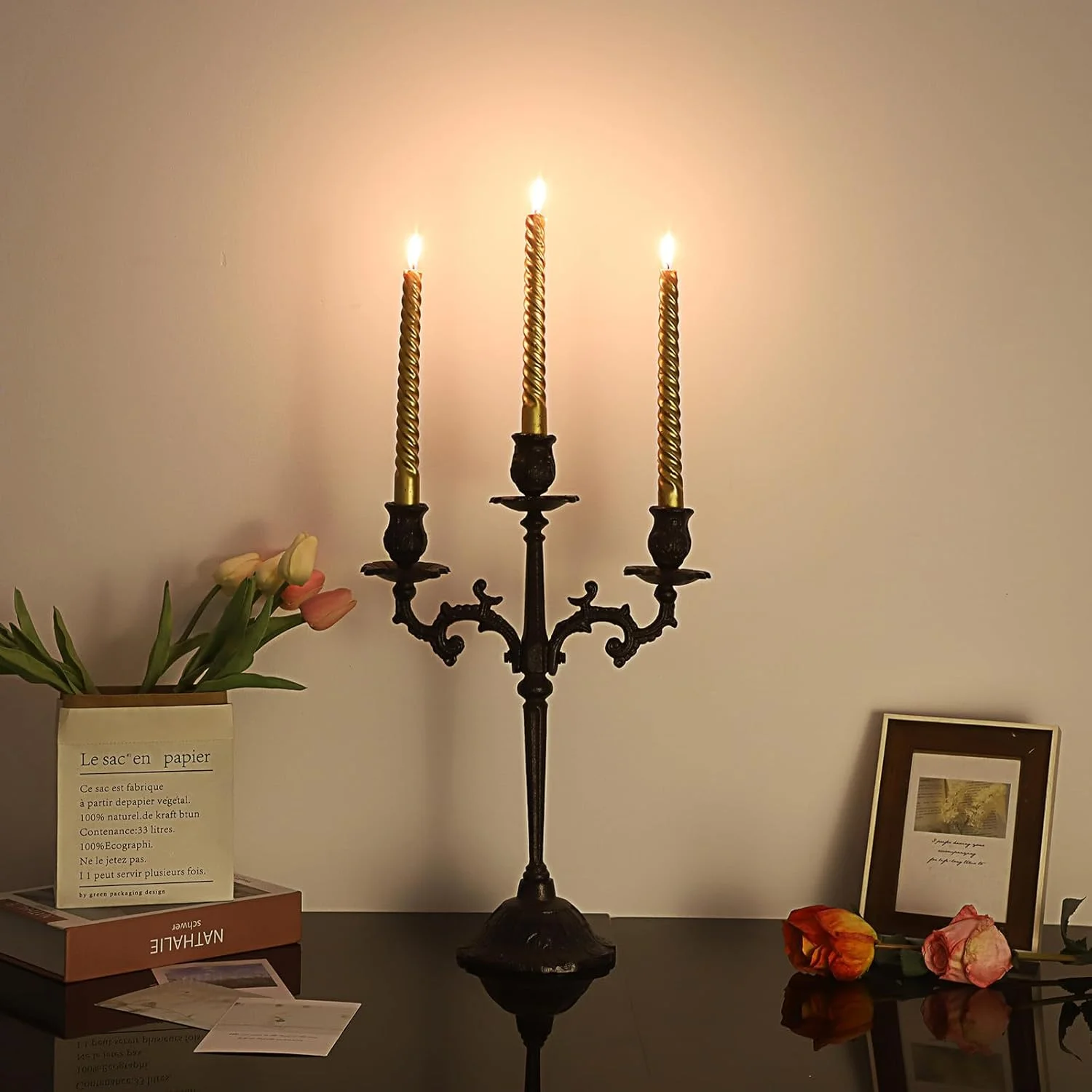 جاشمعی 3 شاخه چدنی OwnMy، شمعدان مخروطی عتیقه، شمعدان بزرگ چدنی سنگین، شمعدان مخروطی عتیقه، شمعدان رومیزی شیک برای میز ناهارخوری جاشمعی 3 شاخه چدنی OwnMy، شمعدان مخروطی عتیقه، شمعدان بزرگ چدنی سنگین، شمعدان مخروطی عتیقه، شمعدان رومیزی شیک برای میز ناهارخوری