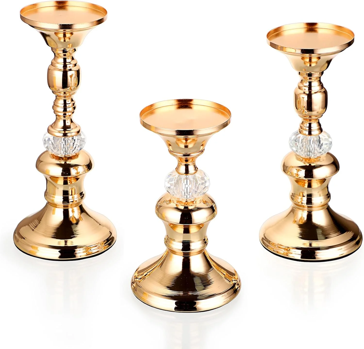 اونمای، ست 3 عددی شمعدانهای فلزی طلایی، شمعدانهای برنجی قدیمی، پایههای شمعدان کریستالی فلزی، شمعدانهای شیک برای میز غذاخوری، دکور شومینه عروسی اونمای، ست 3 عددی شمعدانهای فلزی طلایی، شمعدانهای برنجی قدیمی، پایههای شمعدان کریستالی فلزی، شمعدانهای شیک برای میز غذاخوری، دکور شومینه عروسی