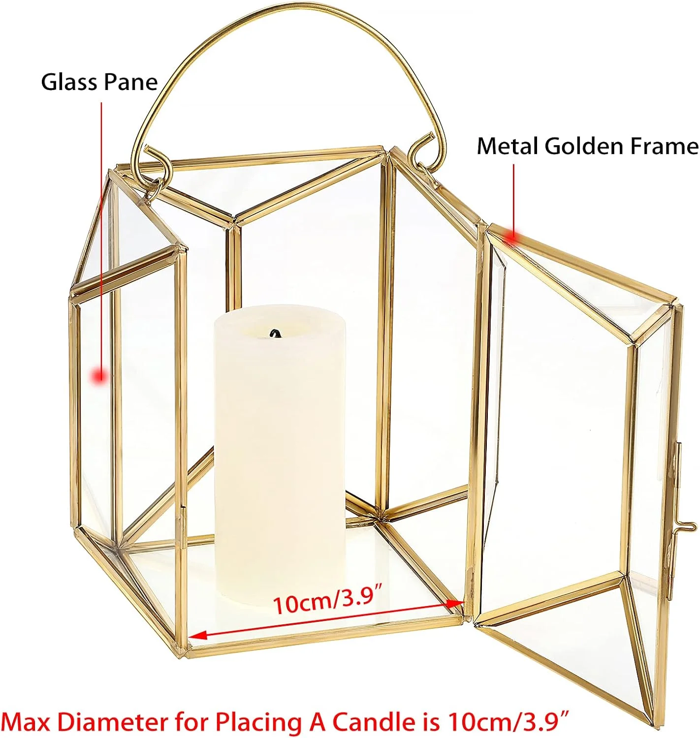 جاشمعی فانوسی تزیینی OwnMy، پایه شمع طلایی، فانوس شمع هندسی، پایه شمع فلزی با دسته، گلدان تراریوم شیشه ای، جاشمعی برای تزیین میز عروسی، متوسط جاشمعی فانوسی تزیینی OwnMy، پایه شمع طلایی، فانوس شمع هندسی، پایه شمع فلزی با دسته، گلدان تراریوم شیشه ای، جاشمعی برای تزیین میز عروسی، متوسط