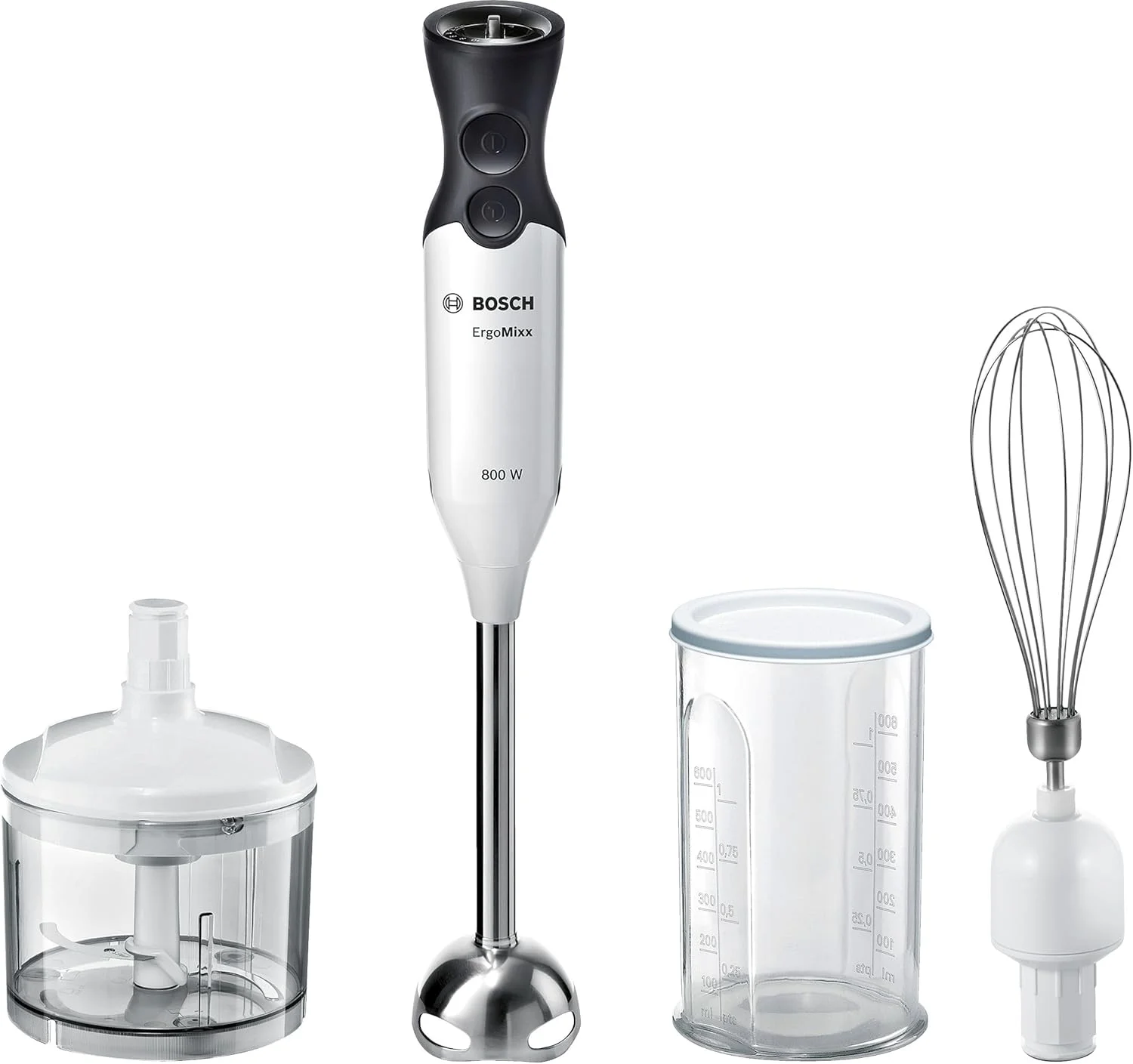 مخلوط کن دستی 800 وات بوش ErgoMixx - MS6CA4150G سفید