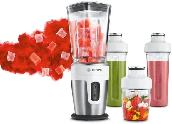 مینی مخلوط کن بوش ویتا استایل میکس تو گو 350 وات استیل - MMBM7G4MGB، 1 سال گارانتی سازنده مینی مخلوط کن بوش ویتا استایل میکس تو گو 350 وات استیل - MMBM7G4MGB، 1 سال گارانتی سازنده