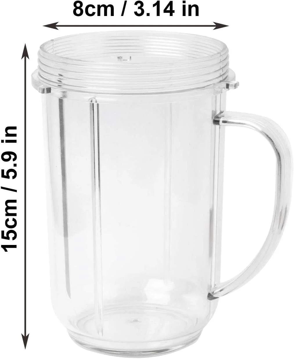 لیوان های گلوله ای 16 اونسی KASTWAVE برای مخلوط کن مجیک بولت 250 وات، مجموعه 4 عددی با حلقه های لب رنگی برای مخلوط کردن آسان