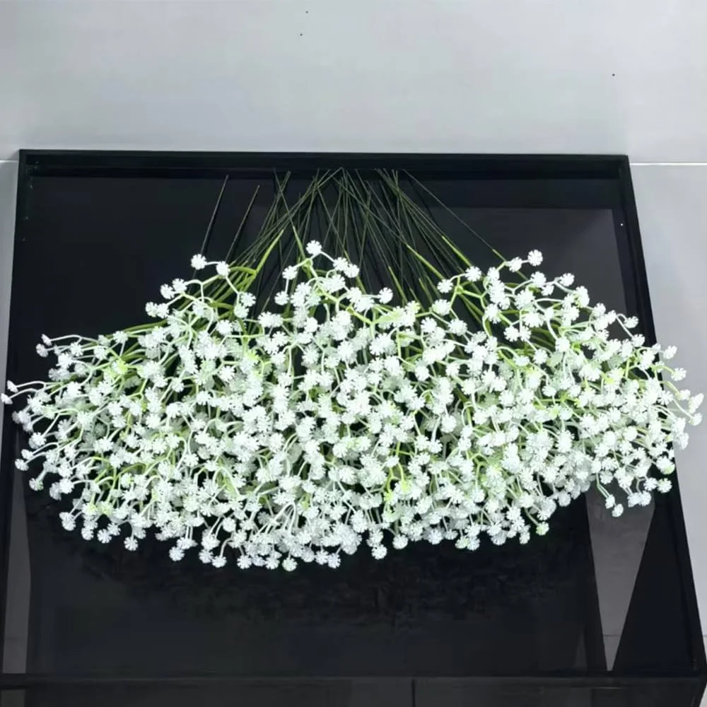 دسته گل گل عروس مصنوعی - دسته گل گل ژیپسوفیلا سفید با لمس واقعی برای دکوراسیون عروسی، خانه و مهمانی - گل های مصنوعی برای تزئینات و صنایع دستی DIY (9 عدد) دسته گل گل عروس مصنوعی - دسته گل گل ژیپسوفیلا سفید با لمس واقعی برای دکوراسیون عروسی، خانه و مهمانی - گل های مصنوعی برای تزئینات و صنایع دستی DIY (9 عدد)