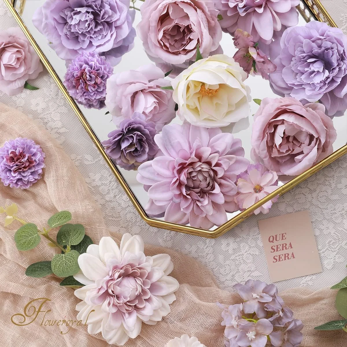 گل های مصنوعی ORCHID M®، ترکیبی از گل های ابریشمی، گل کوکب و رز با ساقه برای دسته گل عروس DIY، جشن نوزاد، چیدمان گل، تزیین میز، دکوراسیون منزل (بنفش) گل های مصنوعی ORCHID M®، ترکیبی از گل های ابریشمی، گل کوکب و رز با ساقه برای دسته گل عروس DIY، جشن نوزاد، چیدمان گل، تزیین میز، دکوراسیون منزل (بنفش)