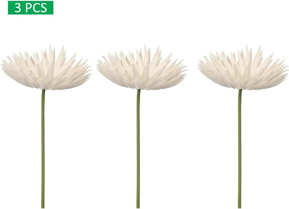 گل های مصنوعی گل مینا YATAI، 3 عدد گل داوودی ابریشمی با لمس واقعی، گل های مصنوعی بادوام و مقاوم در برابر اشعه ماوراء بنفش برای گلدان ها، گل های مصنوعی بدون نیاز به نگهداری برای دکوراسیون عروسی و منزل (سفید) گل های مصنوعی گل مینا YATAI، 3 عدد گل داوودی ابریشمی با لمس واقعی، گل های مصنوعی بادوام و مقاوم در برابر اشعه ماوراء بنفش برای گلدان ها، گل های مصنوعی بدون نیاز به نگهداری برای دکوراسیون عروسی و منزل (سفید)