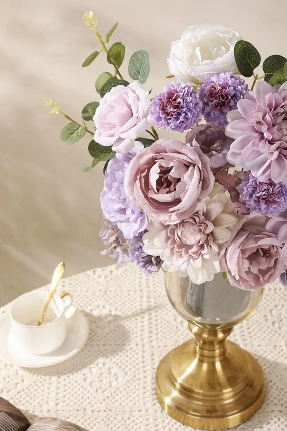 گل های مصنوعی ORCHID M®، ترکیبی از گل های ابریشمی، گل کوکب و رز با ساقه برای دسته گل عروس DIY، جشن نوزاد، چیدمان گل، تزیین میز، دکوراسیون منزل (بنفش) گل های مصنوعی ORCHID M®، ترکیبی از گل های ابریشمی، گل کوکب و رز با ساقه برای دسته گل عروس DIY، جشن نوزاد، چیدمان گل، تزیین میز، دکوراسیون منزل (بنفش)