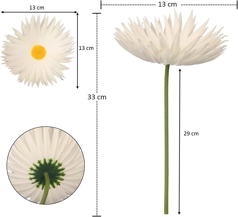 گل های مصنوعی گل مینا YATAI، 3 عدد گل داوودی ابریشمی با لمس واقعی، گل های مصنوعی بادوام و مقاوم در برابر اشعه ماوراء بنفش برای گلدان ها، گل های مصنوعی بدون نیاز به نگهداری برای دکوراسیون عروسی و منزل (سفید) گل های مصنوعی گل مینا YATAI، 3 عدد گل داوودی ابریشمی با لمس واقعی، گل های مصنوعی بادوام و مقاوم در برابر اشعه ماوراء بنفش برای گلدان ها، گل های مصنوعی بدون نیاز به نگهداری برای دکوراسیون عروسی و منزل (سفید)