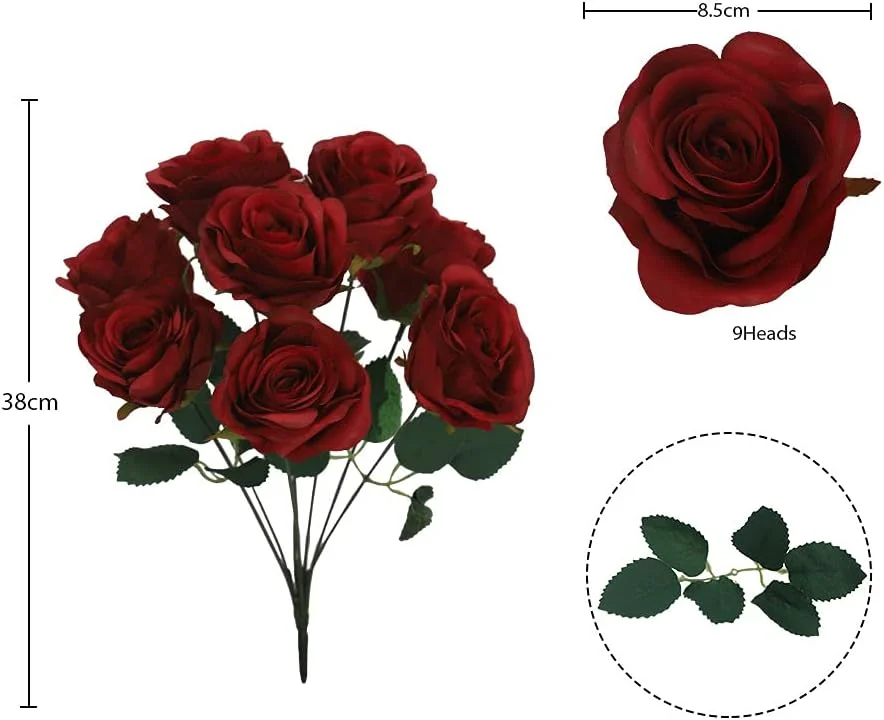 یاتای، دسته گل مصنوعی 2 عددی، دسته گل رز قرمز ابریشمی، بادوام و واقعی، گل های مصنوعی با نگهداری آسان، گل های مصنوعی لمسی واقعی برای دکوراسیون، سالگرد عروسی، دکوراسیون منزل و دفتر کار یاتای، دسته گل مصنوعی 2 عددی، دسته گل رز قرمز ابریشمی، بادوام و واقعی، گل های مصنوعی با نگهداری آسان، گل های مصنوعی لمسی واقعی برای دکوراسیون، سالگرد عروسی، دکوراسیون منزل و دفتر کار