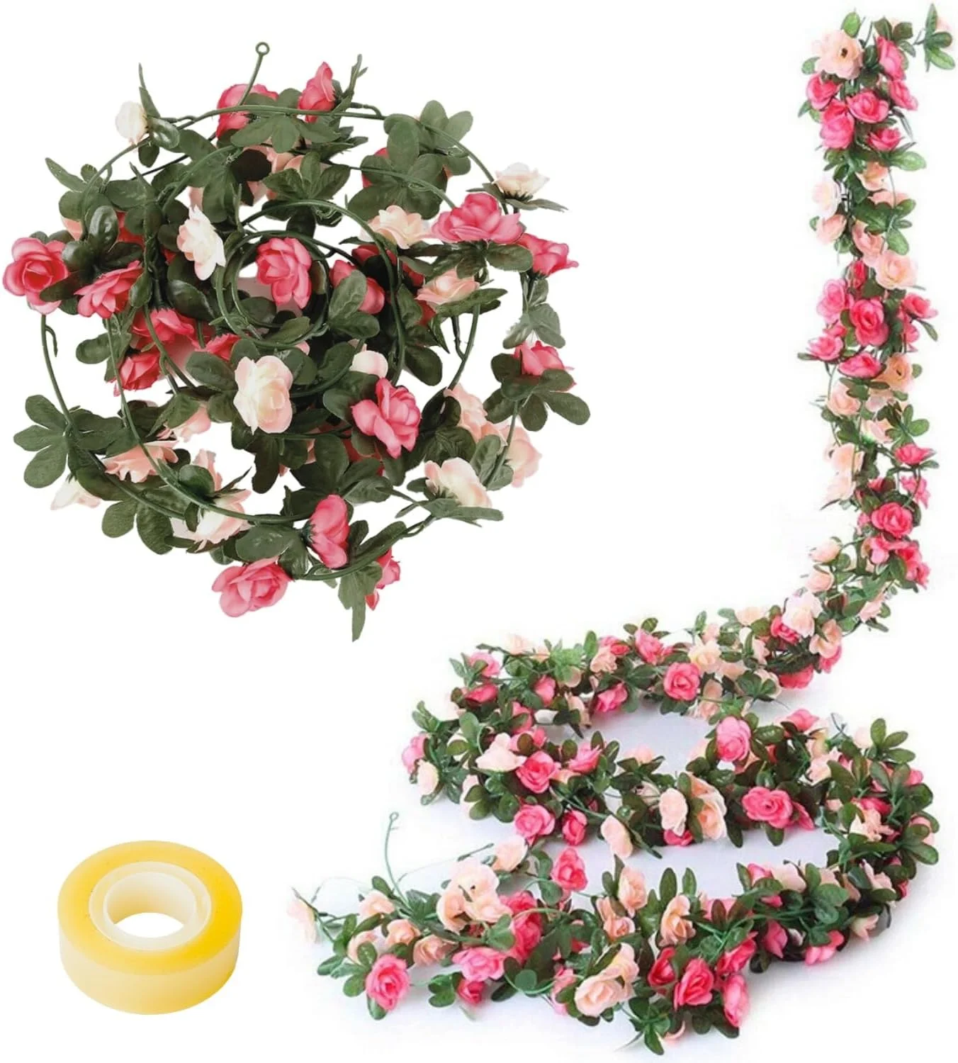 5 شاخه رز مصنوعی | گل مصنوعی (طول هر شاخه 2.25 متر) | گل آویز برای اتاق | سالگرد ازدواج | دکور طاق دیوار تولد | گل برای تزئین دفتر 5 شاخه رز مصنوعی | گل مصنوعی (طول هر شاخه 2.25 متر) | گل آویز برای اتاق | سالگرد ازدواج | دکور طاق دیوار تولد | گل برای تزئین دفتر