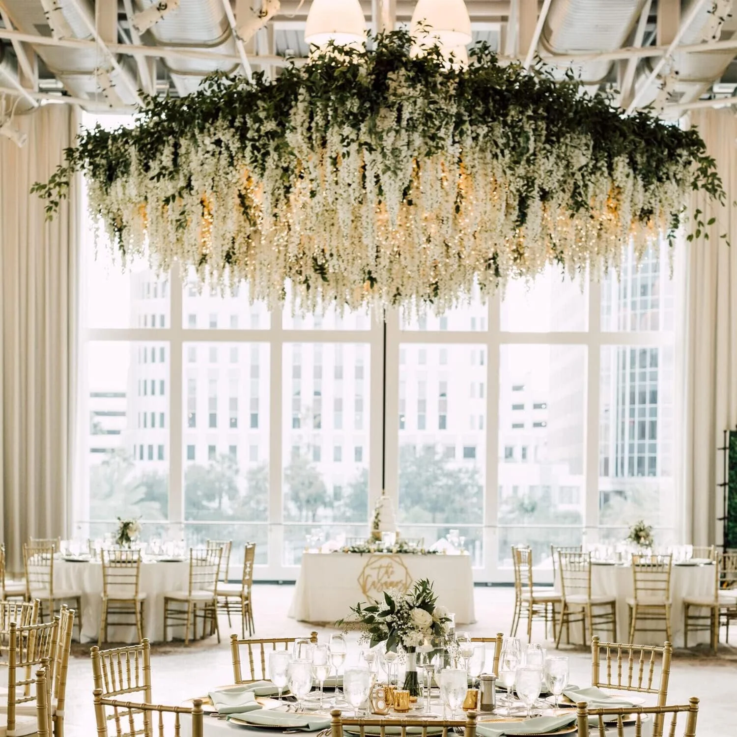 12 شاخه گل ویستریا مصنوعی، 1.1 متر/شاخه، سفید متراکم، تاک ویستریا مصنوعی، حلقه آویز، گل های ابریشمی، تزیینات آویز گل، دکوراسیون منزل، مهمانی، عروسی (سفید متراکم)