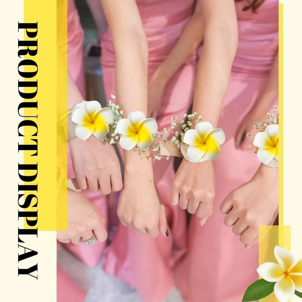 AstonAndia® 20 عدد گل فرانگیپانی مصنوعی برای دکوراسیون، گل های پلاستیکی فرانگیپانی برای تزئینات DIY منزل، عروسی، مهمانی (6 سانتی متر، سفید)