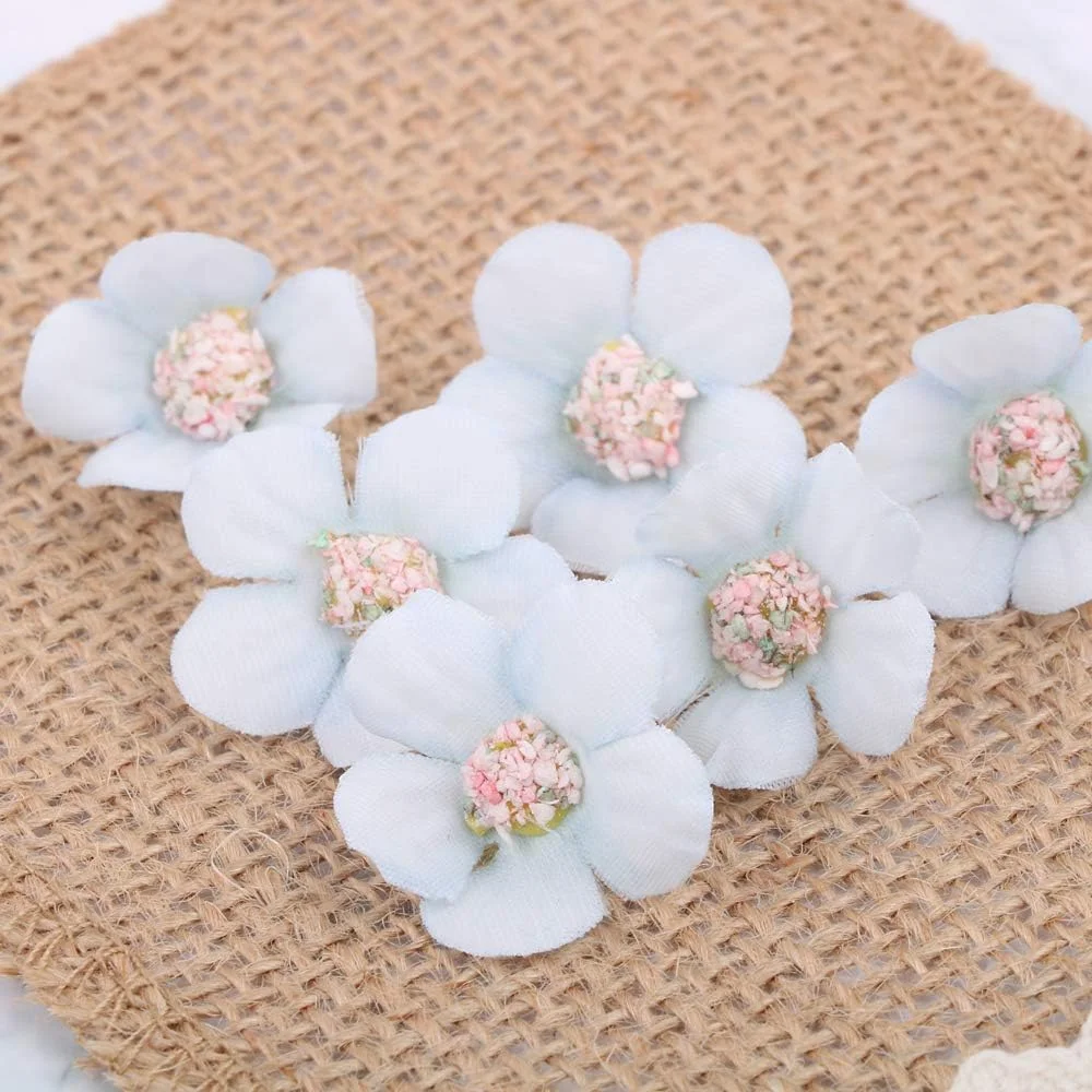 سر گل مصنوعی دست ساز طرح گل بابونه برای دکوراسیون منزل بسته 80 عددی (2 سانتی متر) برند BETESSIN