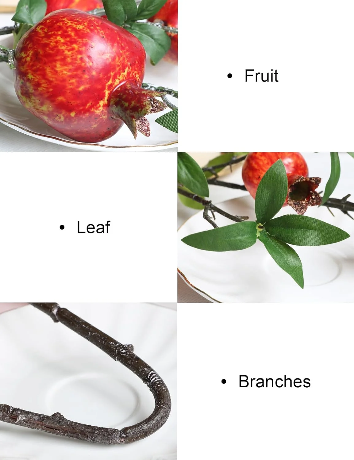 فورلائورز 4 عددی ساقه گیاه مصنوعی انار با توت قرمز 31 اینچی، شاخه های درخت مصنوعی با میوه و برگ، گل های مصنوعی برای دکوراسیون منزل، دفتر کار، مهمانی نامزدی عروسی پاییزی فورلائورز 4 عددی ساقه گیاه مصنوعی انار با توت قرمز 31 اینچی، شاخه های درخت مصنوعی با میوه و برگ، گل های مصنوعی برای دکوراسیون منزل، دفتر کار، مهمانی نامزدی عروسی پاییزی