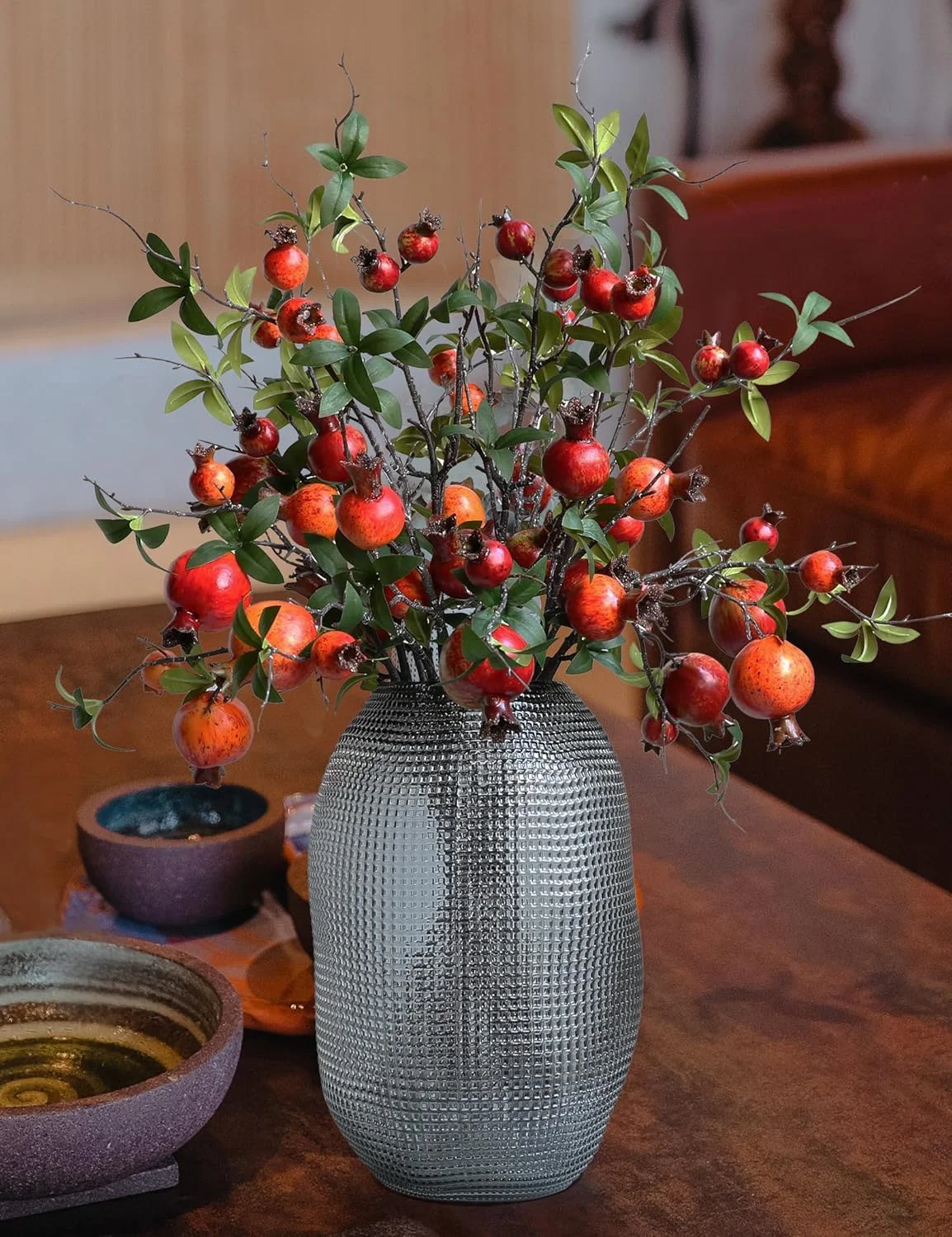 فورلائورز 4 عددی ساقه گیاه مصنوعی انار با توت قرمز 31 اینچی، شاخه های درخت مصنوعی با میوه و برگ، گل های مصنوعی برای دکوراسیون منزل، دفتر کار، مهمانی نامزدی عروسی پاییزی فورلائورز 4 عددی ساقه گیاه مصنوعی انار با توت قرمز 31 اینچی، شاخه های درخت مصنوعی با میوه و برگ، گل های مصنوعی برای دکوراسیون منزل، دفتر کار، مهمانی نامزدی عروسی پاییزی