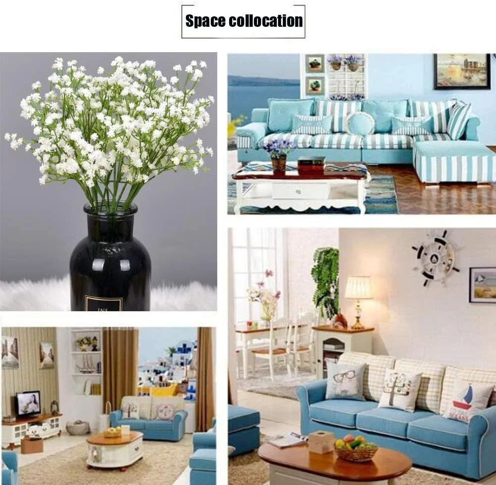 Flow.month 5 شاخه گل مصنوعی، گل های مصنوعی ابریشمی پلاستیکی گل عروس مصنوعی واقعی، چیدمان گل، دکوراسیون عروسی، تزیین میز (سفید) Flow.month 5 شاخه گل مصنوعی، گل های مصنوعی ابریشمی پلاستیکی گل عروس مصنوعی واقعی، چیدمان گل، دکوراسیون عروسی، تزیین میز (سفید)