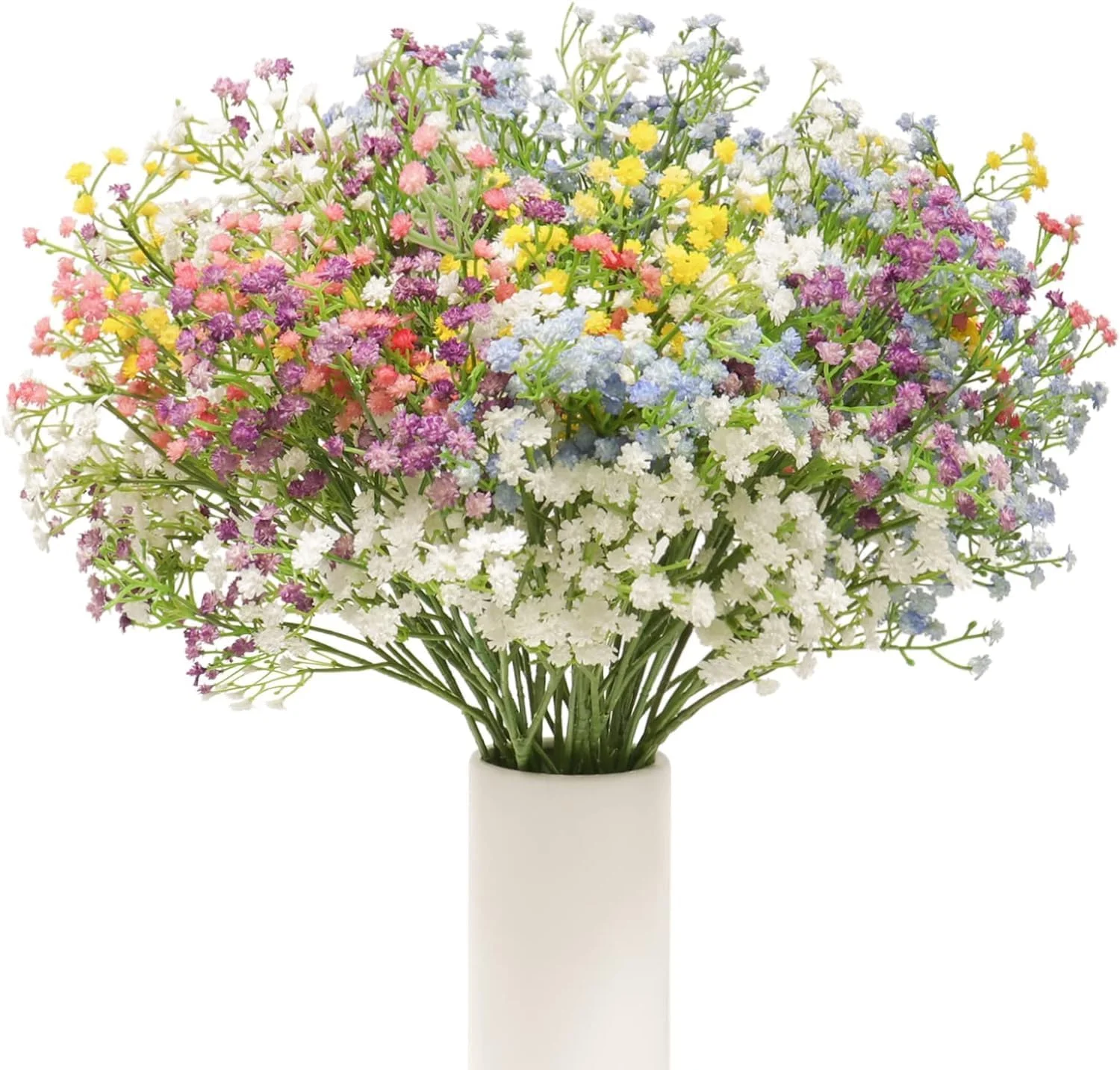 گل های مصنوعی بیبی برث GHAKKE، 25 شاخه، ترکیبی از گل های ژیپسوفیلا با لمس واقعی، مناسب برای تزئین جشن عروسی و منزل گل های مصنوعی بیبی برث GHAKKE، 25 شاخه، ترکیبی از گل های ژیپسوفیلا با لمس واقعی، مناسب برای تزئین جشن عروسی و منزل