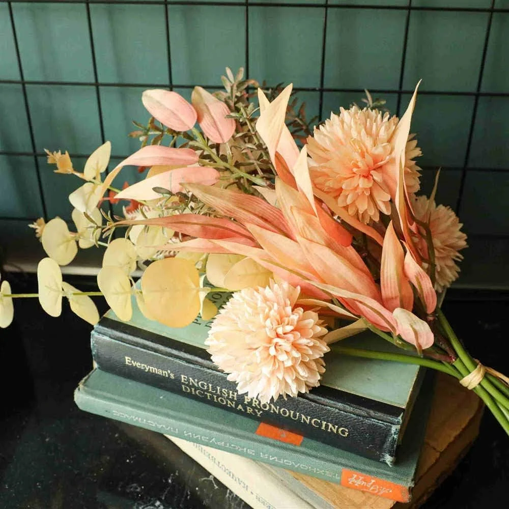 گل و گیاه مصنوعی GHAKKE، چیدمان گل ابریشمی، دسته گل عروسی، تزئینات، گل های پلاستیکی برای تزیین میز، مناسب برای دکوراسیون منزل، آشپزخانه، باغ و مهمانی گل و گیاه مصنوعی GHAKKE، چیدمان گل ابریشمی، دسته گل عروسی، تزئینات، گل های پلاستیکی برای تزیین میز، مناسب برای دکوراسیون منزل، آشپزخانه، باغ و مهمانی