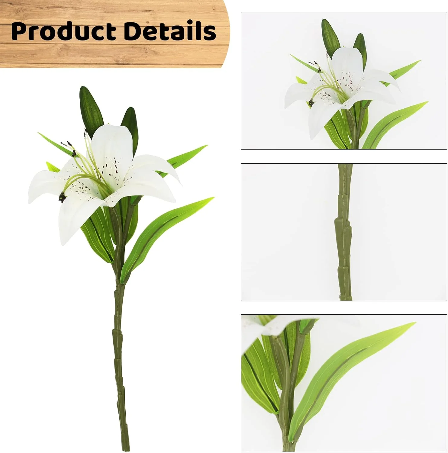 هشت شاخه گل مصنوعی لیلیوم ببری هانانونا، لمس واقعی، مناسب دکوراسیون منزل، مهمانی، عروسی و عید پاک، گل های پلاستیکی لیلیوم مصنوعی (سفید، 8 عدد) هشت شاخه گل مصنوعی لیلیوم ببری هانانونا، لمس واقعی، مناسب دکوراسیون منزل، مهمانی، عروسی و عید پاک، گل های پلاستیکی لیلیوم مصنوعی (سفید، 8 عدد)