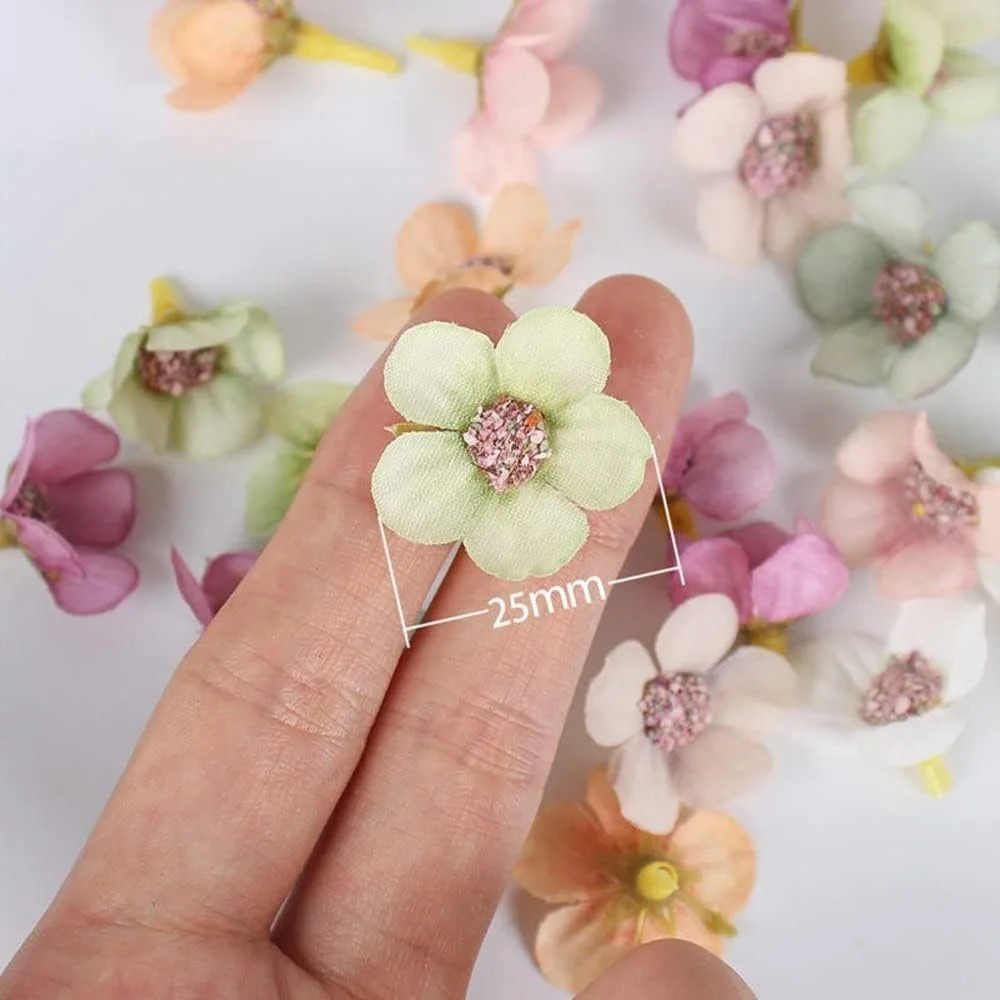 گلهای مصنوعی Joyzzz، 100 عدد گل سر دیزی مصنوعی 2.5x2.5 سانتیمتری، گل ابریشمی، گلهای مینیاتوری برای صنایع دستی، برای DIY، اسکرپ بوک، تزیین خیاطی، تاج گل، سرپوش، دکوراسیون عروسی گلهای مصنوعی Joyzzz، 100 عدد گل سر دیزی مصنوعی 2.5x2.5 سانتیمتری، گل ابریشمی، گلهای مینیاتوری برای صنایع دستی، برای DIY، اسکرپ بوک، تزیین خیاطی، تاج گل، سرپوش، دکوراسیون عروسی