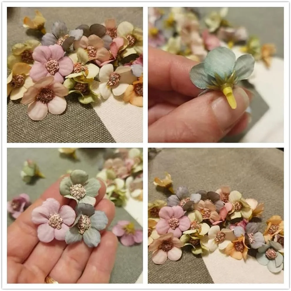 گلهای مصنوعی Joyzzz، 100 عدد گل سر دیزی مصنوعی 2.5x2.5 سانتیمتری، گل ابریشمی، گلهای مینیاتوری برای صنایع دستی، برای DIY، اسکرپ بوک، تزیین خیاطی، تاج گل، سرپوش، دکوراسیون عروسی گلهای مصنوعی Joyzzz، 100 عدد گل سر دیزی مصنوعی 2.5x2.5 سانتیمتری، گل ابریشمی، گلهای مینیاتوری برای صنایع دستی، برای DIY، اسکرپ بوک، تزیین خیاطی، تاج گل، سرپوش، دکوراسیون عروسی