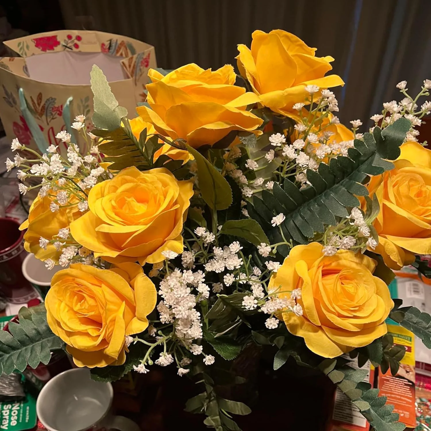 گل های مصنوعی لاروکو، گل های سفید مصنوعی نفس کودک، دسته گل ژیپسوفیلا لمسی واقعی برای تزئینات گل آرایی عروسی، 12 عدد گل های مصنوعی لاروکو، گل های سفید مصنوعی نفس کودک، دسته گل ژیپسوفیلا لمسی واقعی برای تزئینات گل آرایی عروسی، 12 عدد