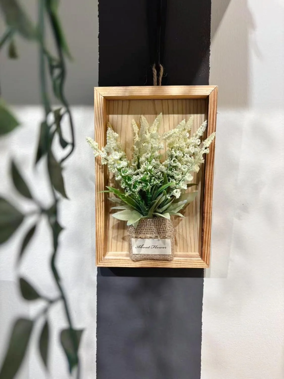 دکور دیوار گیاهان آویز مصنوعی Midrodlle در قاب چوبی (22.8 x 15.5 سانتی متر)، گل های مصنوعی دیوار آویز برای اتاق نشیمن، خانه، حمام، اتاق خواب، دکوراسیون آشپزخانه - گل اسطوخودوس زرد دکور دیوار گیاهان آویز مصنوعی Midrodlle در قاب چوبی (22.8 x 15.5 سانتی متر)، گل های مصنوعی دیوار آویز برای اتاق نشیمن، خانه، حمام، اتاق خواب، دکوراسیون آشپزخانه - گل اسطوخودوس زرد