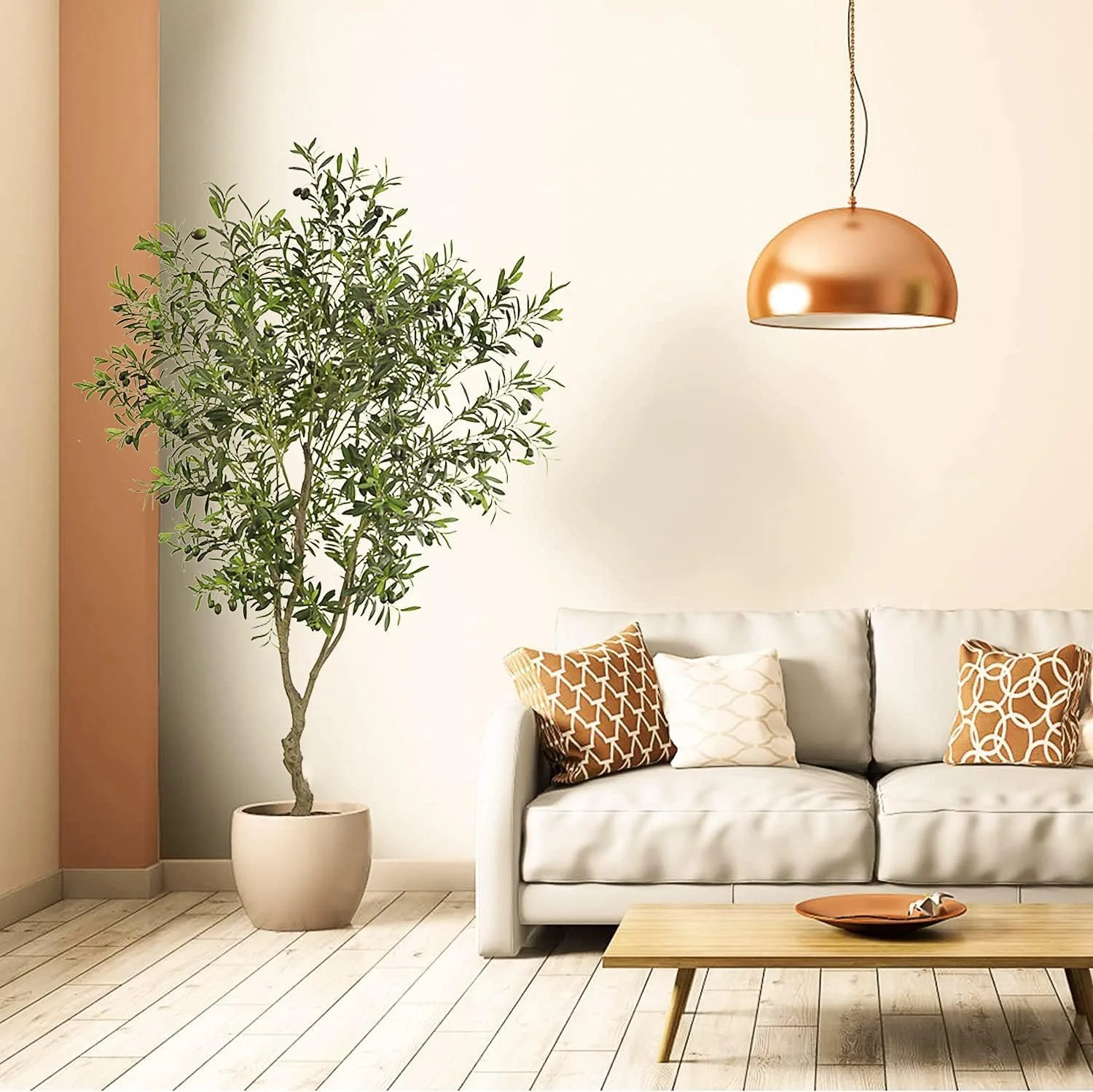 درخت زیتون مصنوعی 120 سانتی متری ORCHID M® برای دکوراسیون منزل و دفتر کار، درخت گلدانی مصنوعی بلند، درخت ابریشمی زیتون گلدانی مصنوعی با گلدان، شاخه ها و میوه های زیتون مصنوعی بزرگ درخت زیتون مصنوعی 120 سانتی متری ORCHID M® برای دکوراسیون منزل و دفتر کار، درخت گلدانی مصنوعی بلند، درخت ابریشمی زیتون گلدانی مصنوعی با گلدان، شاخه ها و میوه های زیتون مصنوعی بزرگ
