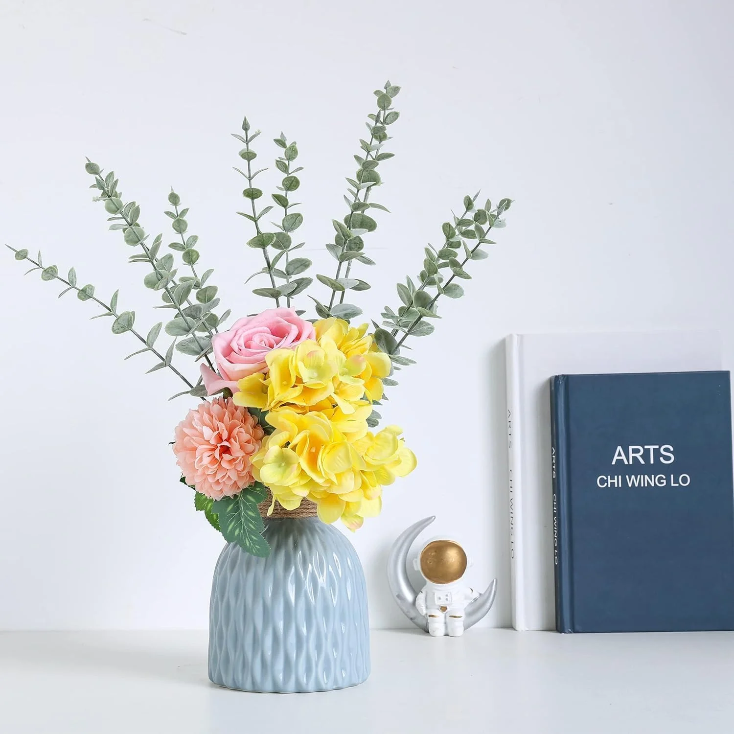 شاخه های اکالیپتوس مصنوعی Purfex، 18 عددی - برگ های اکالیپتوس مصنوعی واقعی برای عروسی، گل های مصنوعی برای دکوراسیون منزل و محل کار - ایده آل برای دسته گل، تزیین میز، کریسمس و دکوراسیون مراسم شاخه های اکالیپتوس مصنوعی Purfex، 18 عددی - برگ های اکالیپتوس مصنوعی واقعی برای عروسی، گل های مصنوعی برای دکوراسیون منزل و محل کار - ایده آل برای دسته گل، تزیین میز، کریسمس و دکوراسیون مراسم