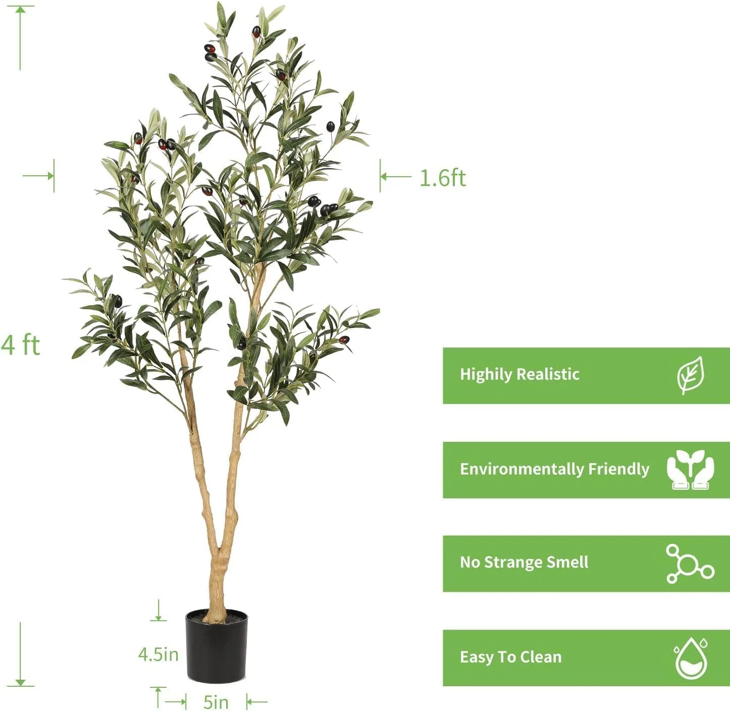 درخت زیتون مصنوعی 120 سانتی متری ORCHID M® برای دکوراسیون منزل و دفتر کار، درخت گلدانی مصنوعی بلند، درخت ابریشمی زیتون گلدانی مصنوعی با گلدان، شاخه ها و میوه های زیتون مصنوعی بزرگ درخت زیتون مصنوعی 120 سانتی متری ORCHID M® برای دکوراسیون منزل و دفتر کار، درخت گلدانی مصنوعی بلند، درخت ابریشمی زیتون گلدانی مصنوعی با گلدان، شاخه ها و میوه های زیتون مصنوعی بزرگ